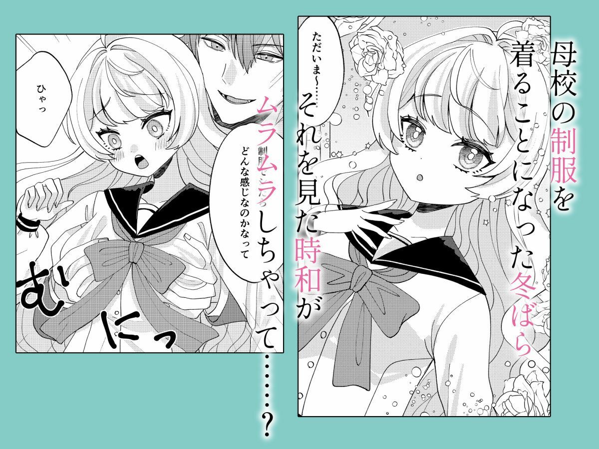 お嬢様とセーラー服でいちゃらぶ - サンプル画像 1