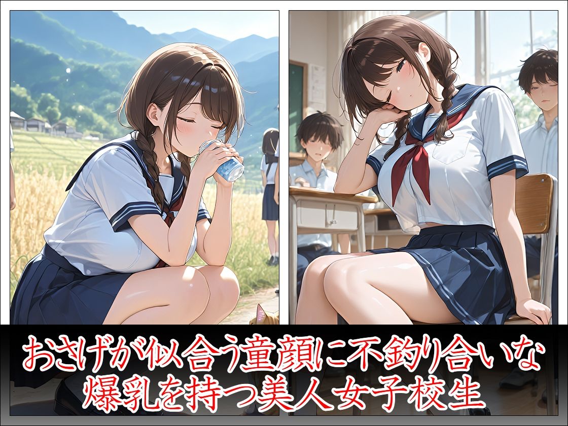 痴姦電車 爆乳女子校生の災難 - サンプル画像 2