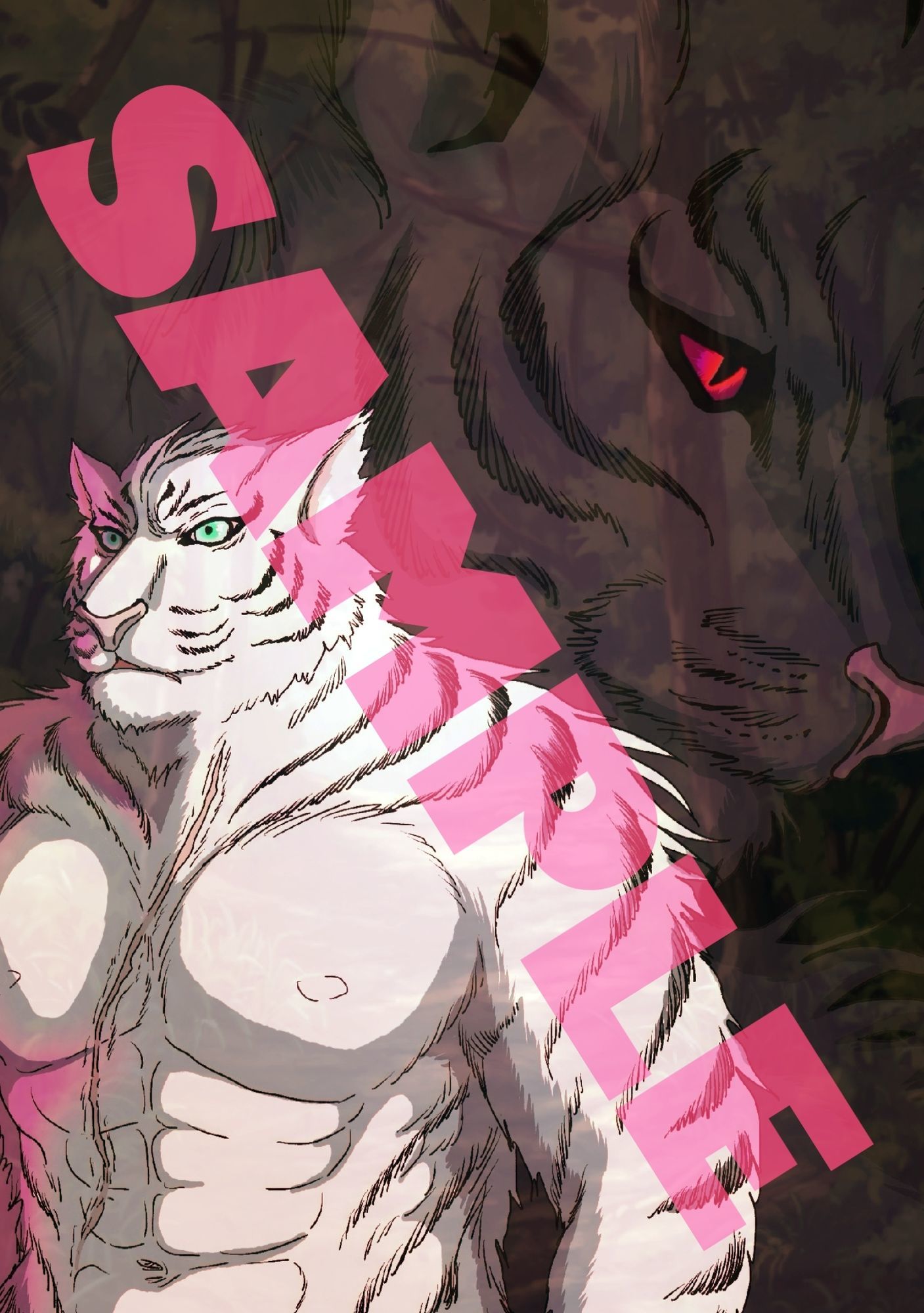 白虎さんと黒虎さん - サンプル画像 5