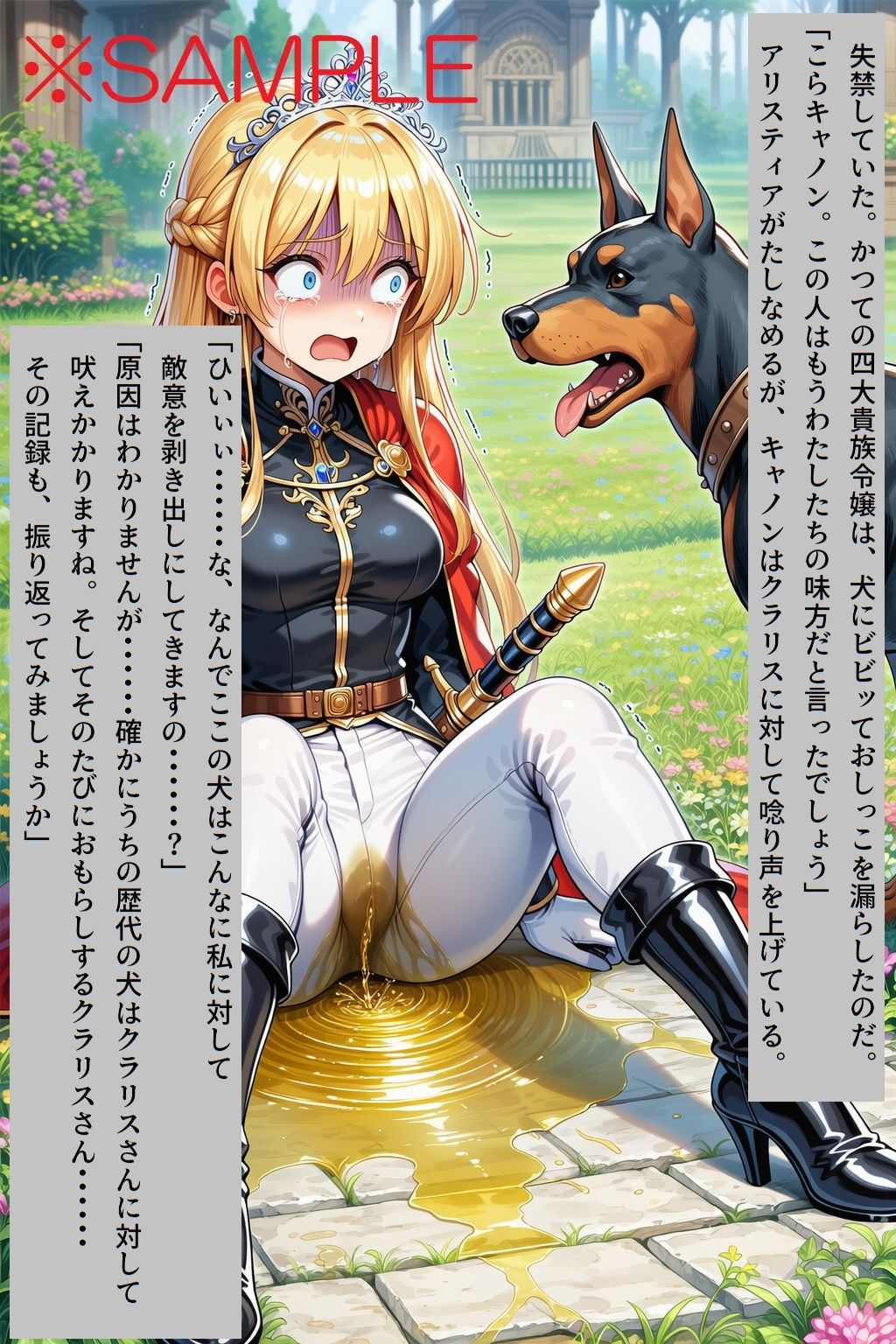 【AIイラスト＋少しSS】貴族令嬢クラリスの黄金溢れる生い立ち - サンプル画像 3