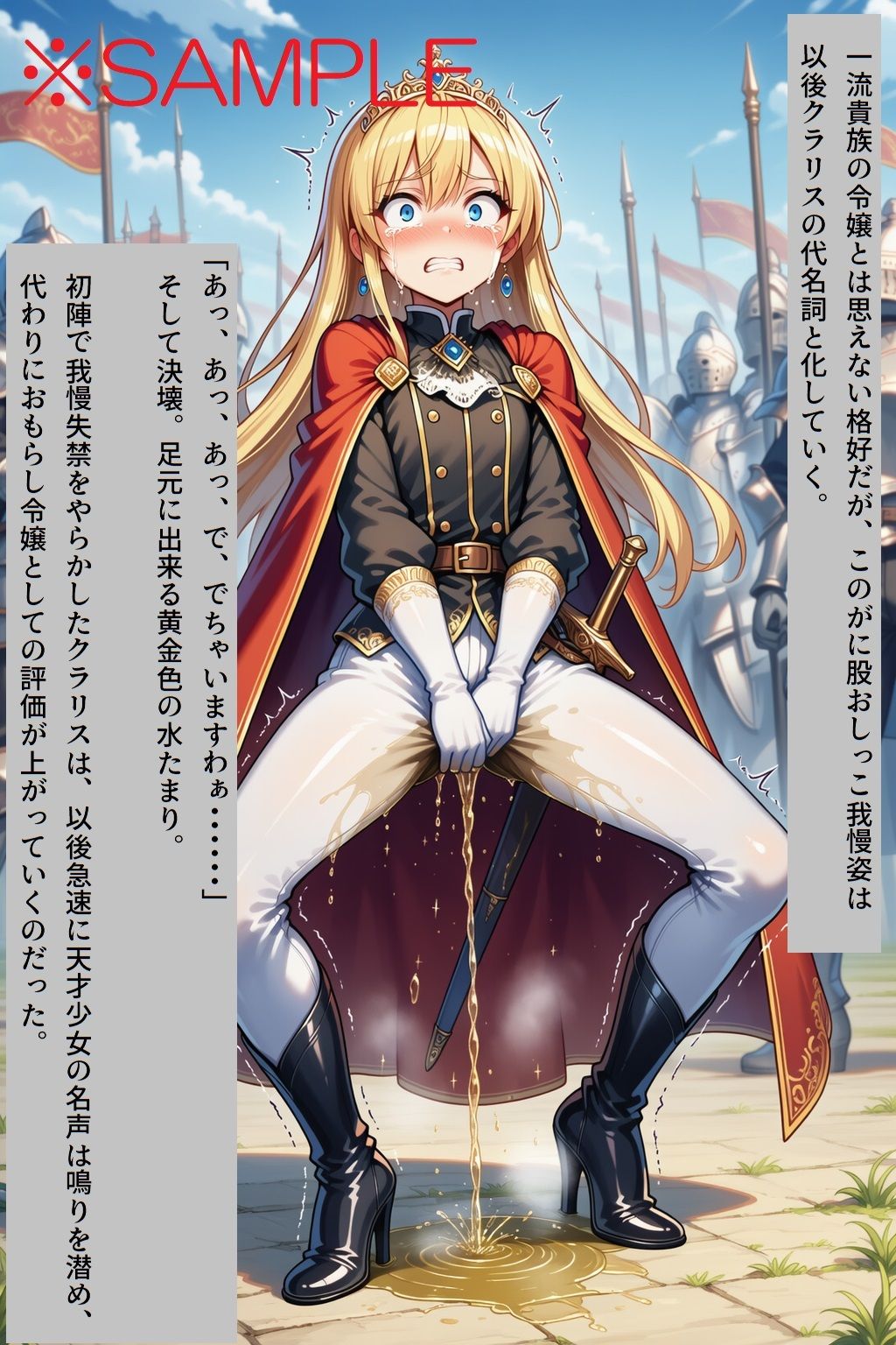【AIイラスト＋少しSS】貴族令嬢クラリスの黄金溢れる生い立ち - サンプル画像 4