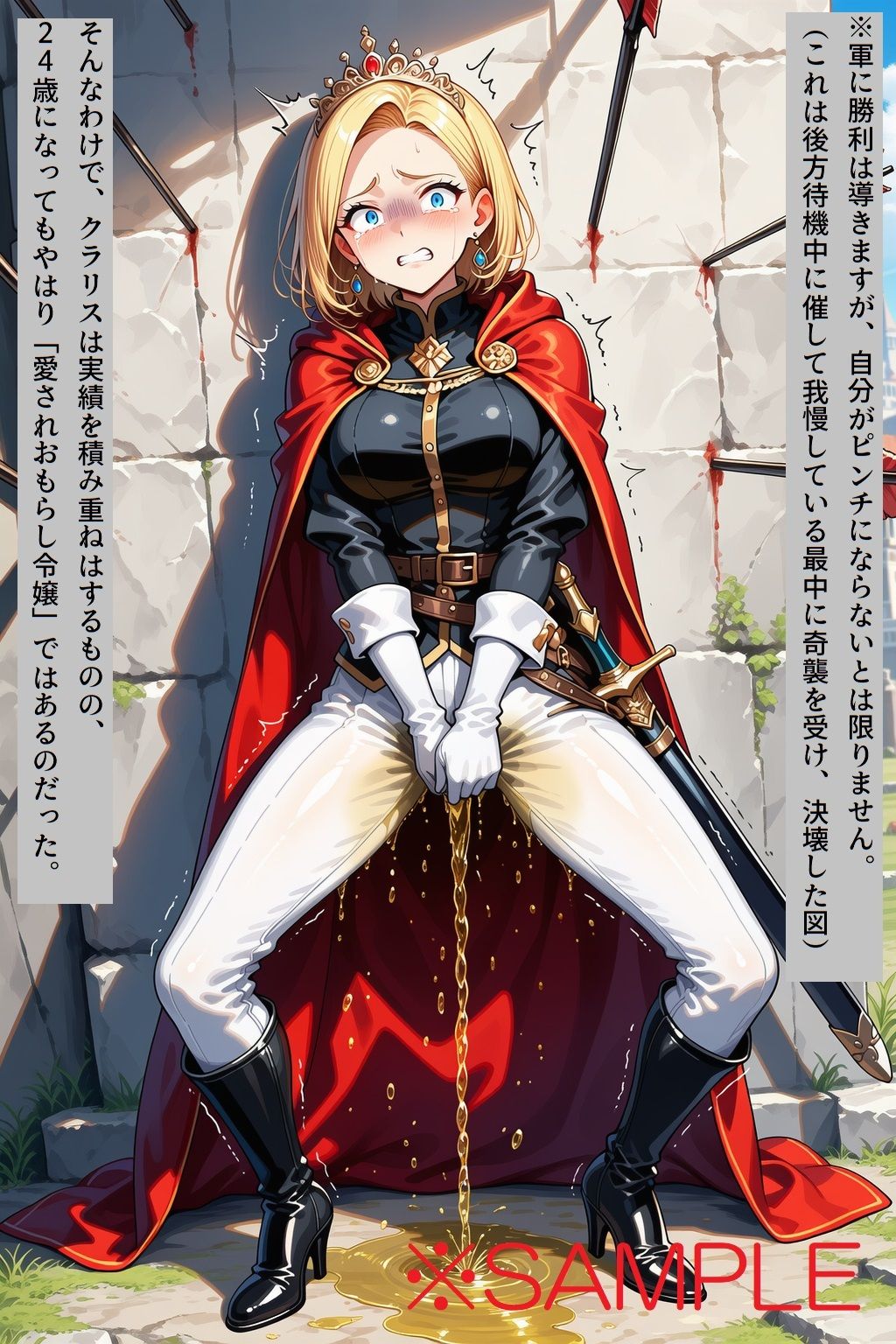 【AIイラスト＋少しSS】貴族令嬢クラリスの黄金溢れる生い立ち - サンプル画像 5