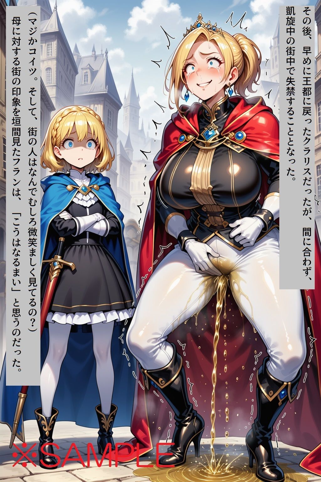 【AIイラスト＋少しSS】貴族令嬢クラリスの黄金溢れる生い立ち - サンプル画像 6