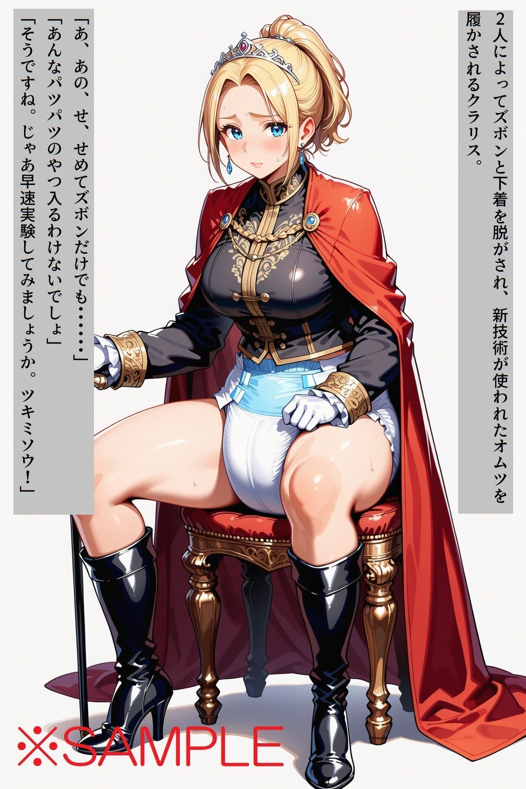 【AIイラスト＋少しSS】貴族令嬢クラリスの黄金溢れる生い立ち - サンプル画像 7