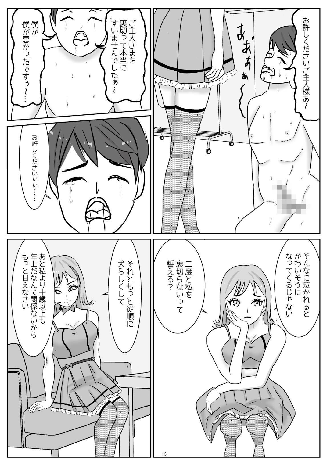 アイドルのペットになり可愛がってもらう予定が、粗相をして本気で怒らせてしまった話（M男向け） - サンプル画像 2
