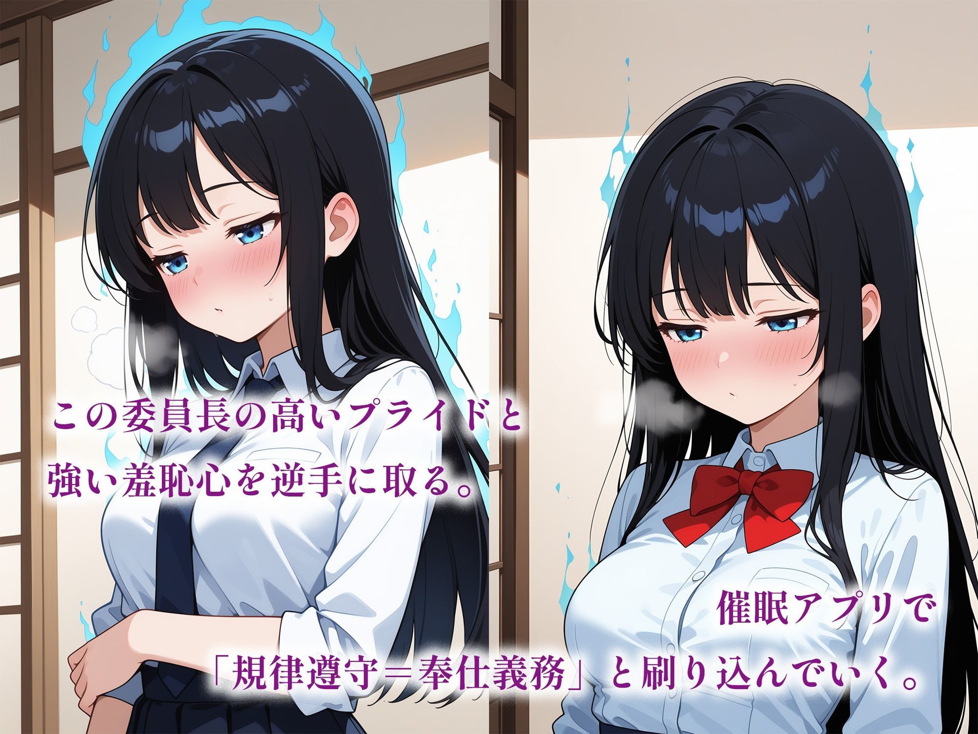 催●アプリで堕ちる優等生風紀委員 〜規律と羞恥が育む奉仕快感堕ち〜 - サンプル画像 2
