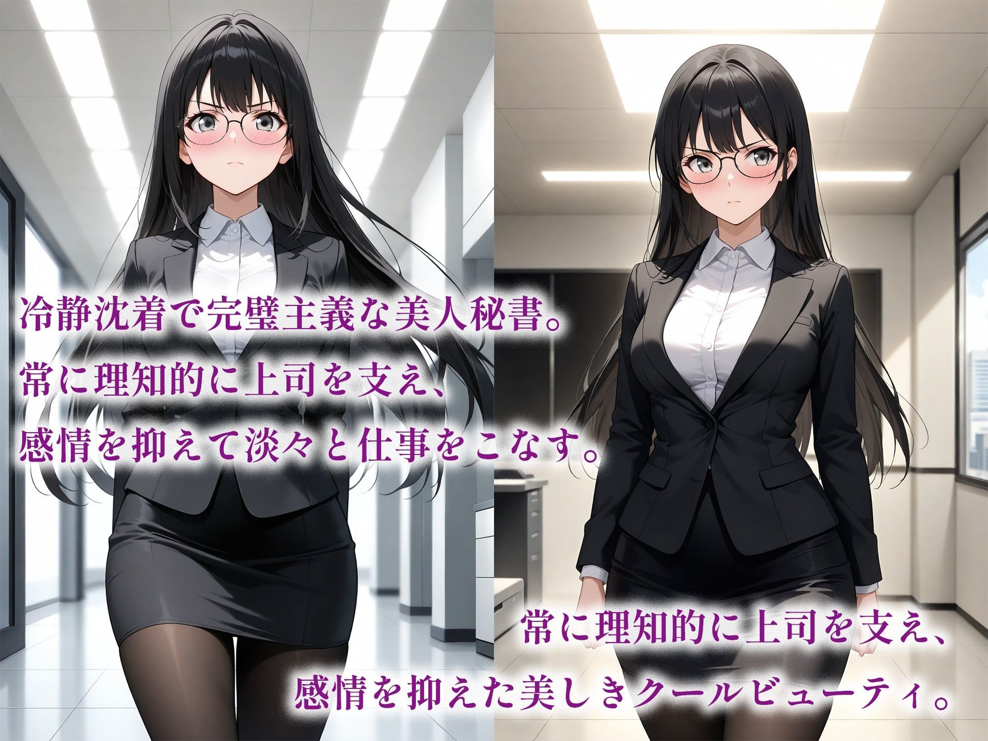 催●アプリで堕ちるクール眼鏡秘書 〜完璧秘書が蕩ける奉仕快感依存〜 - サンプル画像 1