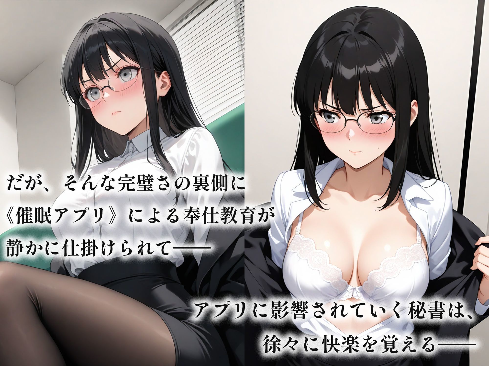 催●アプリで堕ちるクール眼鏡秘書 〜完璧秘書が蕩ける奉仕快感依存〜 - サンプル画像 3