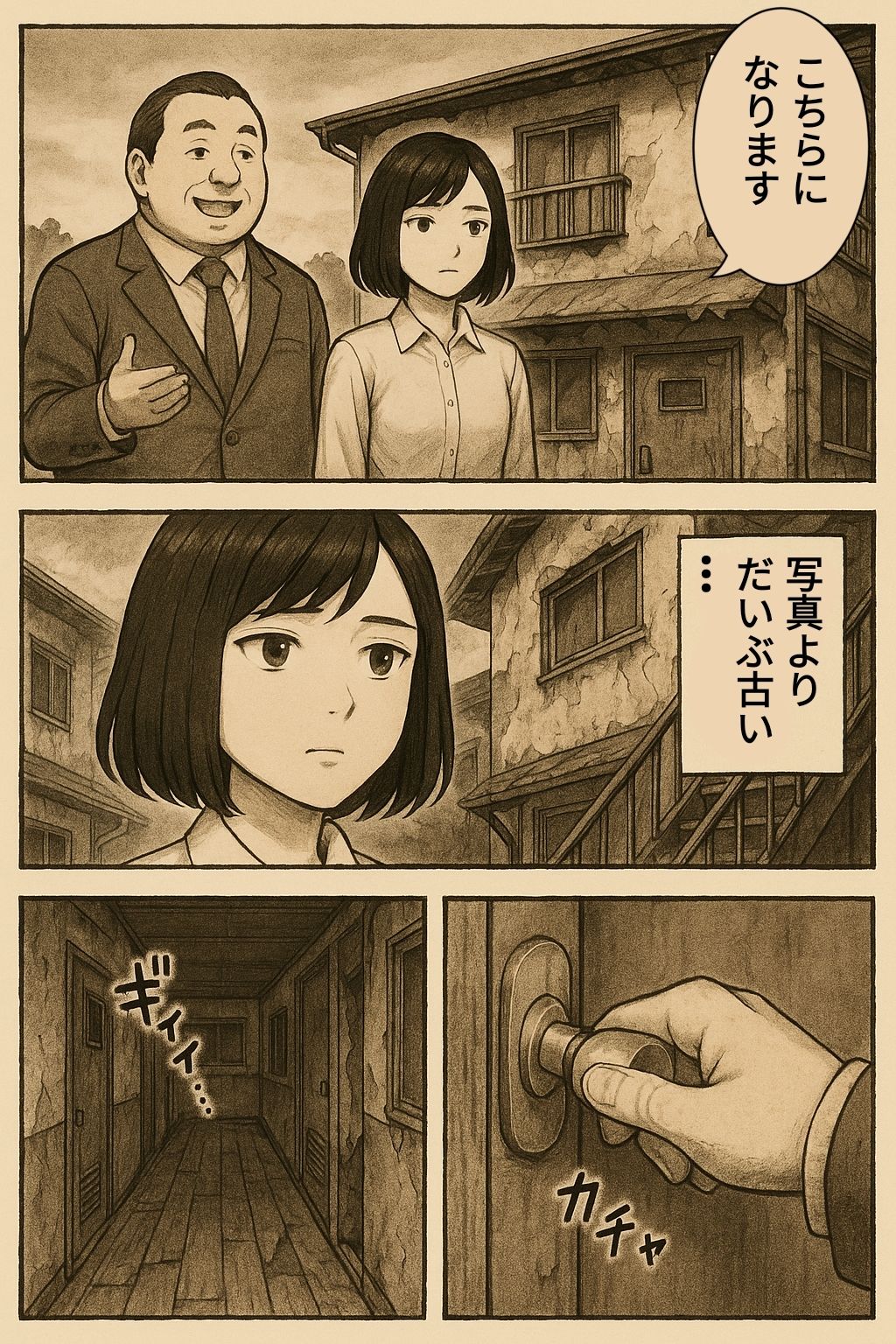 ボロアパートの住人（キモ男、痺れ薬） - サンプル画像 2