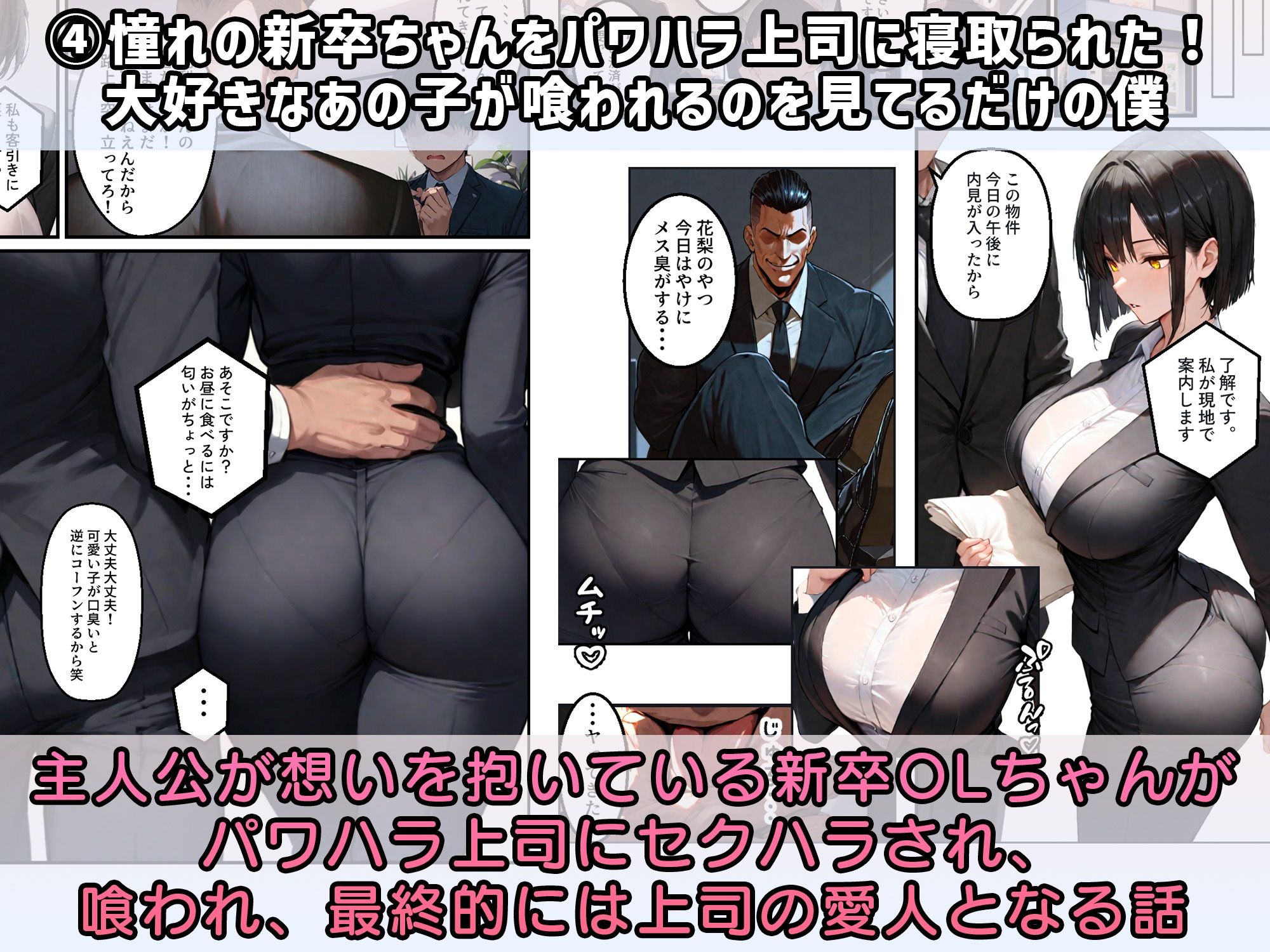 NTR漫画5作品300P総集編！幼馴染、パソコン部、新卒ちゃん、バスケ女子、リフレ嬢 - サンプル画像 9