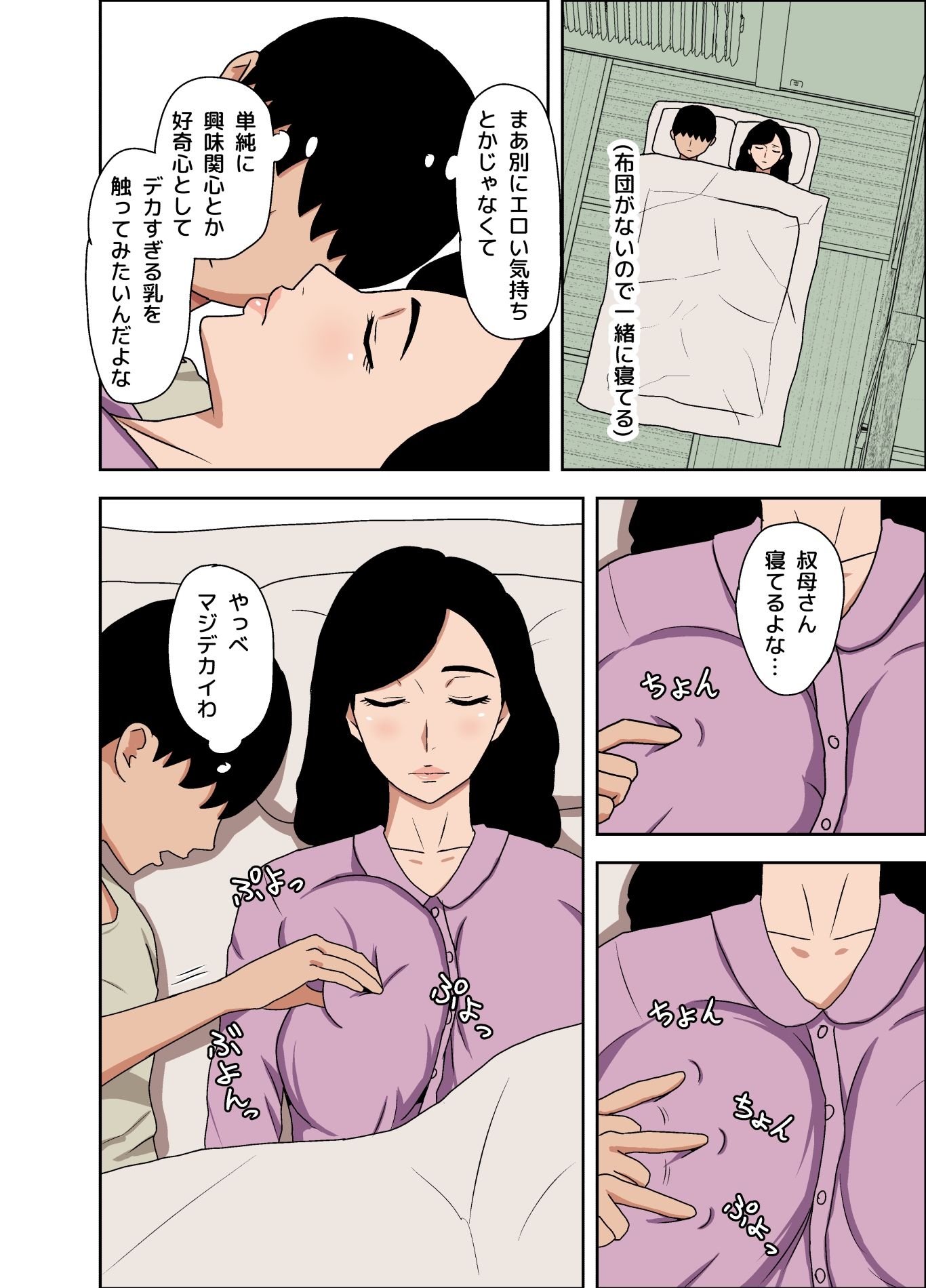 地味叔母さんは隠れ爆乳 - サンプル画像 4