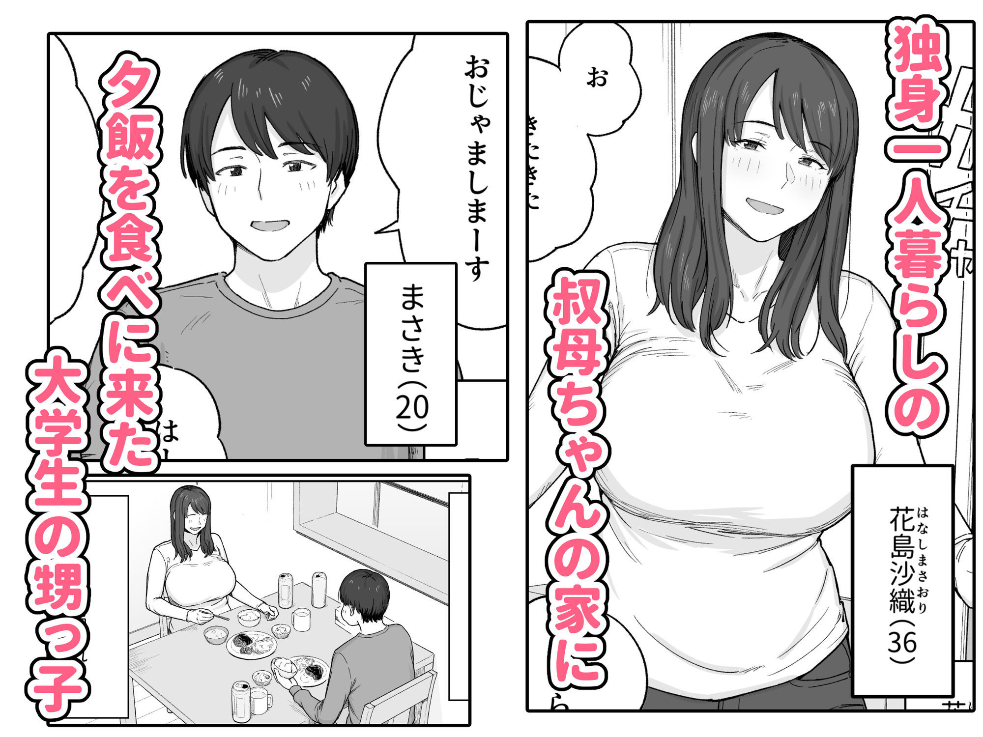 夕飯のあとは叔母ちゃんと… - サンプル画像 1