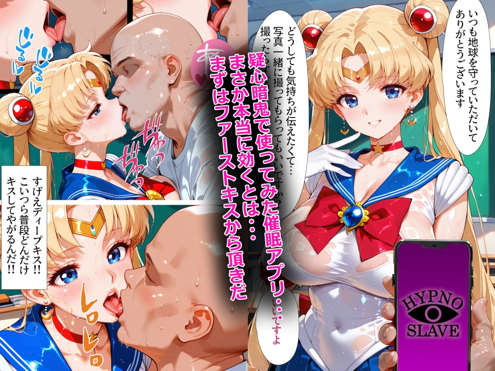 催〇アプリ開発されたカラダ抗えない快楽ボテ腹追加ver-セーラームーン編- - サンプル画像 1