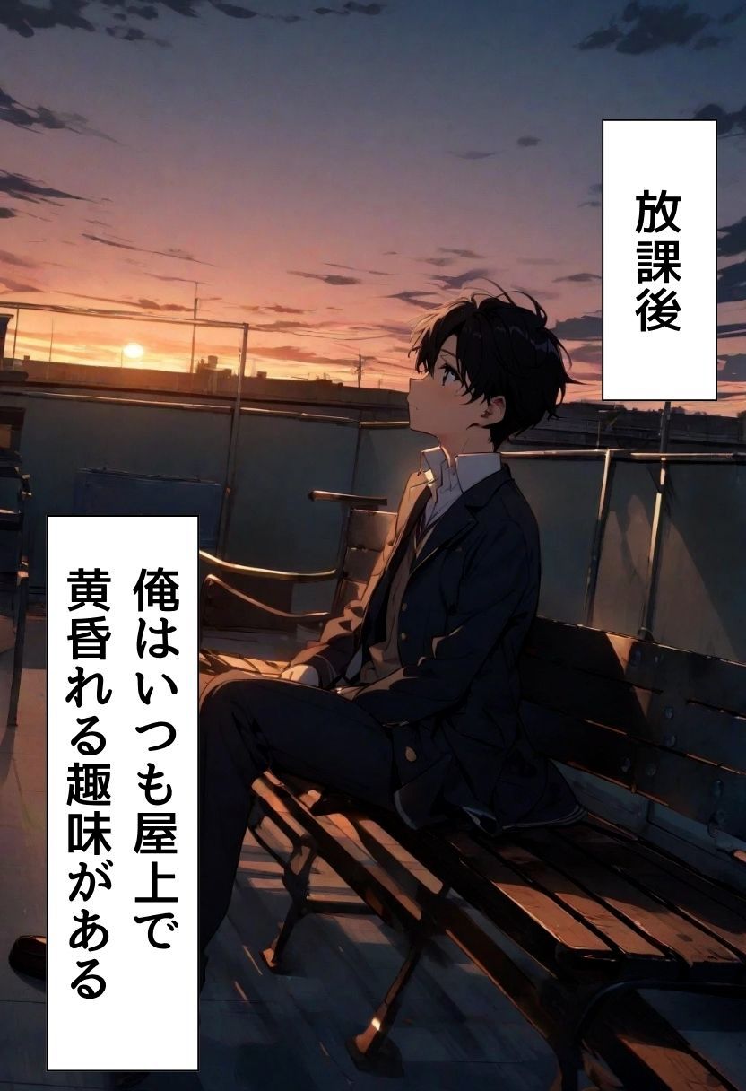 転校する同級生と屋上でえっちした話 - サンプル画像 1