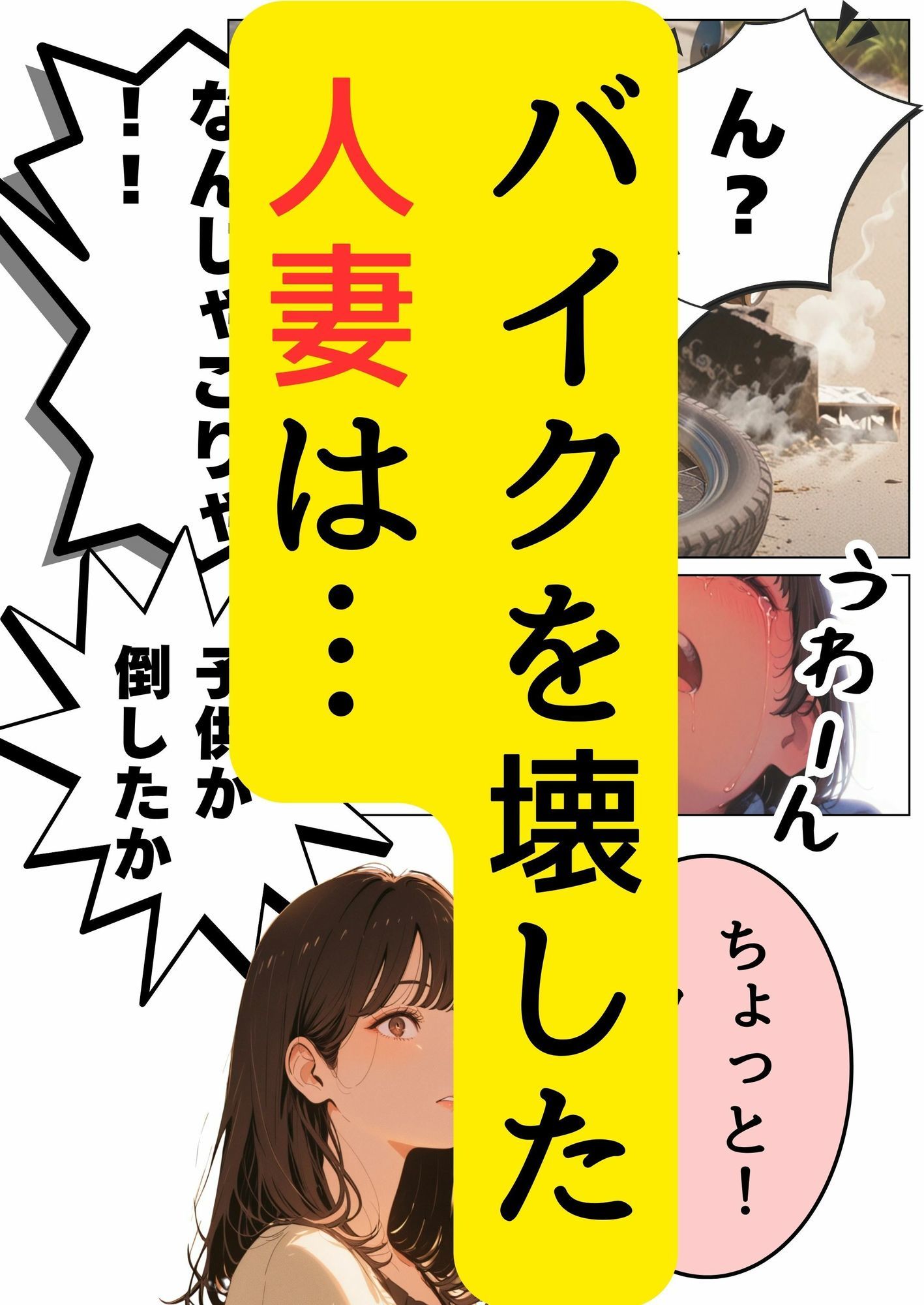 バイクを壊した人妻が弁償できないとどうなるか - サンプル画像 2