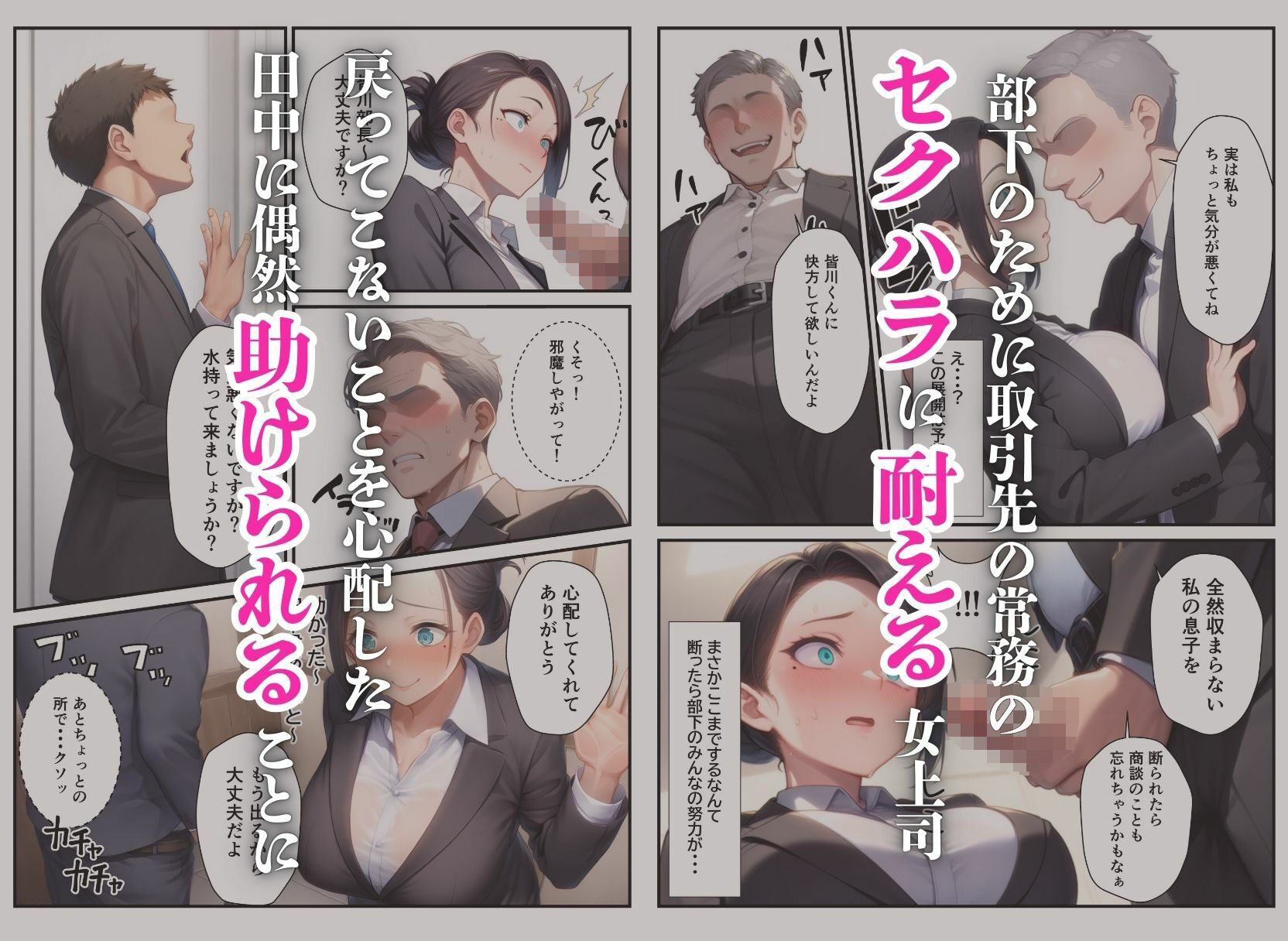 爆乳バツイチ女上司とあまあま孕ませエッチ - サンプル画像 3