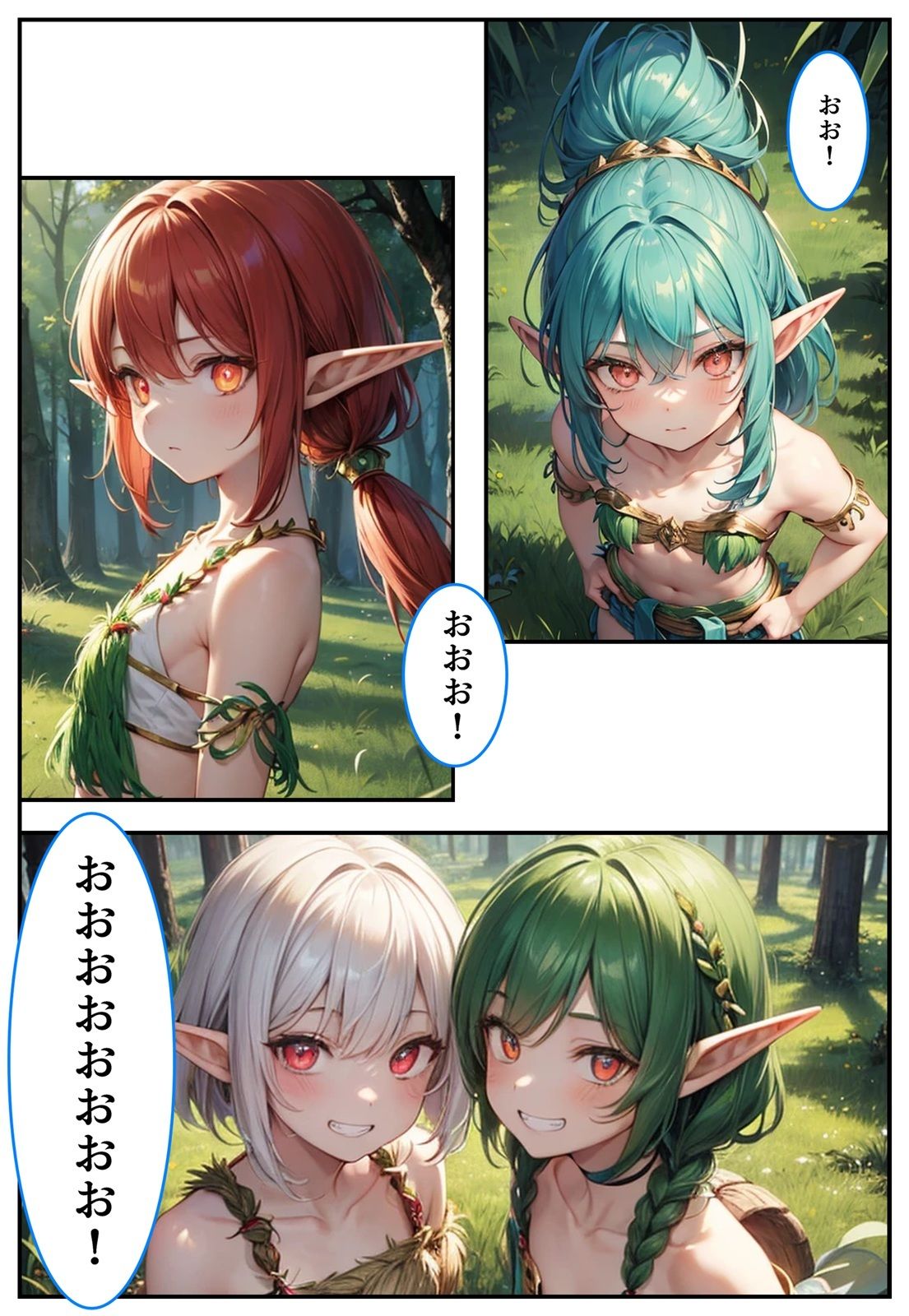 性知識ゼロだけど好奇心旺盛なエルフが即オチ2コマする話 - サンプル画像 2