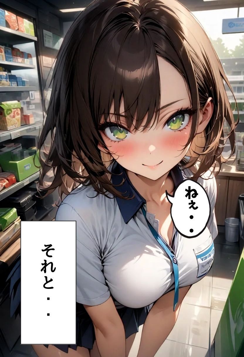 バイト先の先輩とレジ裏Hしてる話 - サンプル画像 5