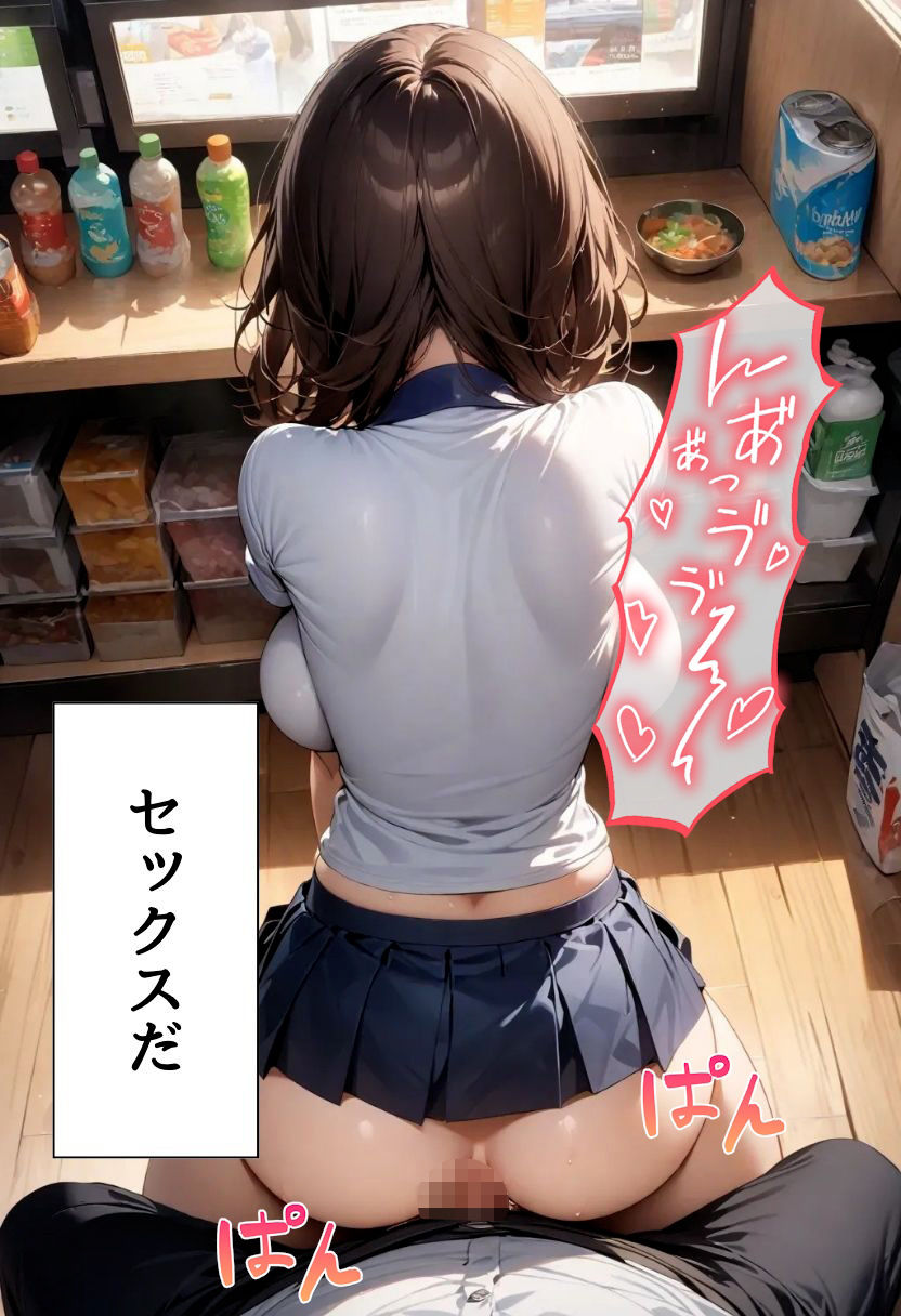 バイト先の先輩とレジ裏Hしてる話 - サンプル画像 8
