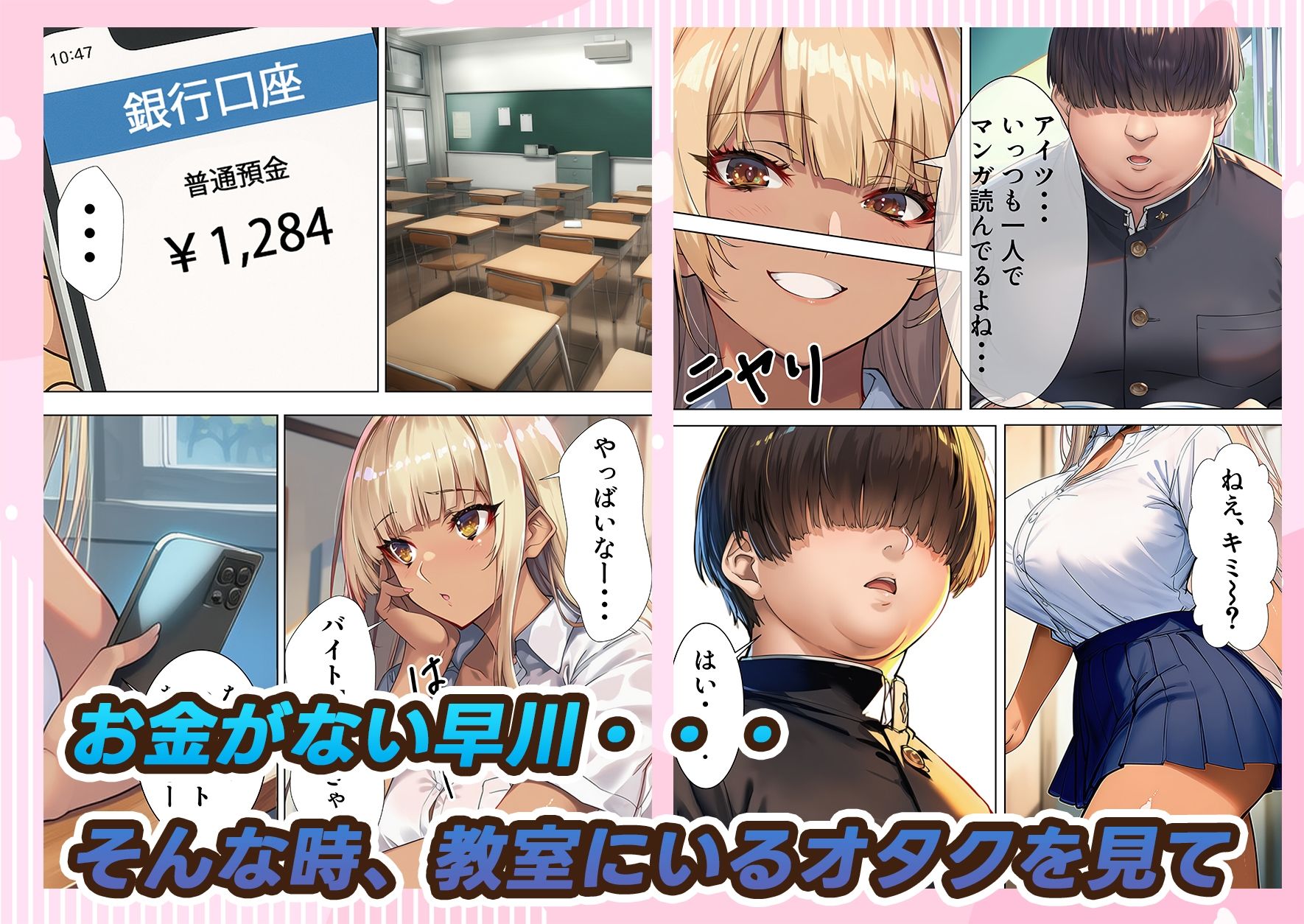 黒ギャルJK 舐めてたオタクと立場逆転SEX - サンプル画像 3
