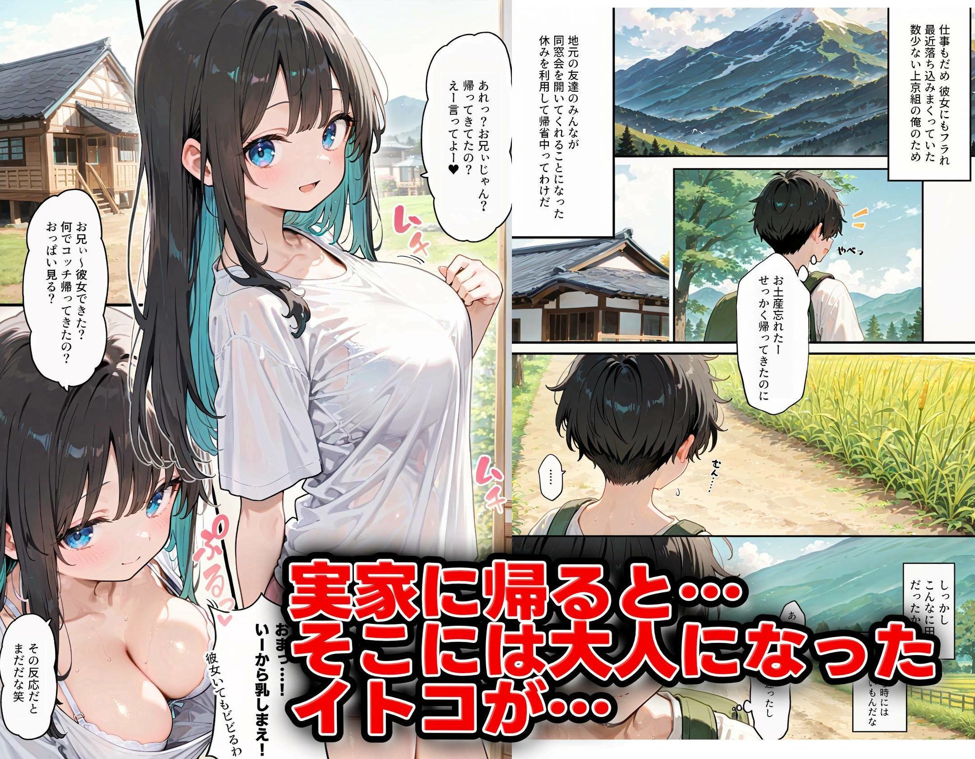マセ◯キいとこ生ハメしすぎて実家から戻れない件 - サンプル画像 1
