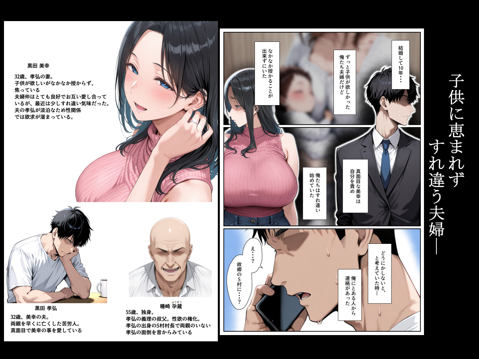 子供を欲しがる俺の妻がなぜかドスケベ巫女服でNTRれた件 - サンプル画像 1