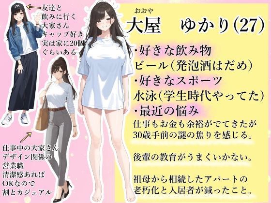 チン体契約  欲求不満限界アラサー大家にチンポを請求される - サンプル画像 1