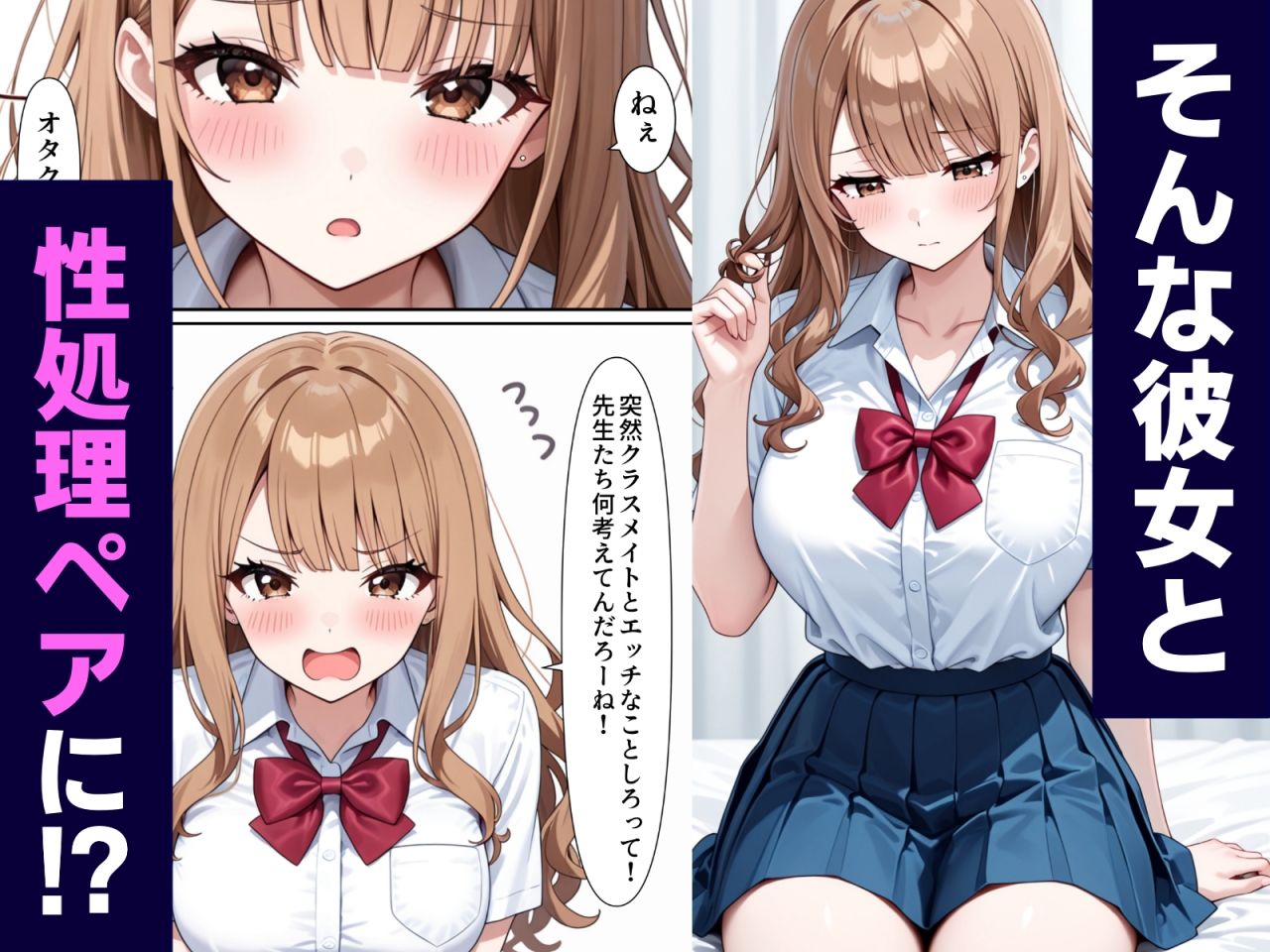 クラスの一軍ギャルと性処理ペアになれた話 - サンプル画像 4