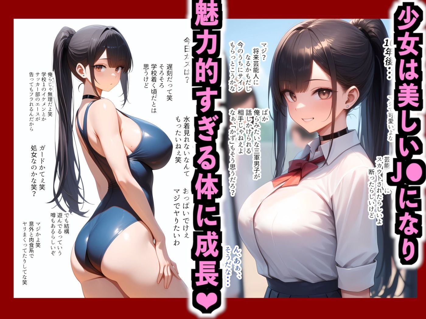 巨乳JKの下着を漁ってたら俺のことが大好きだと判明しイチャラブセ●クス - サンプル画像 2