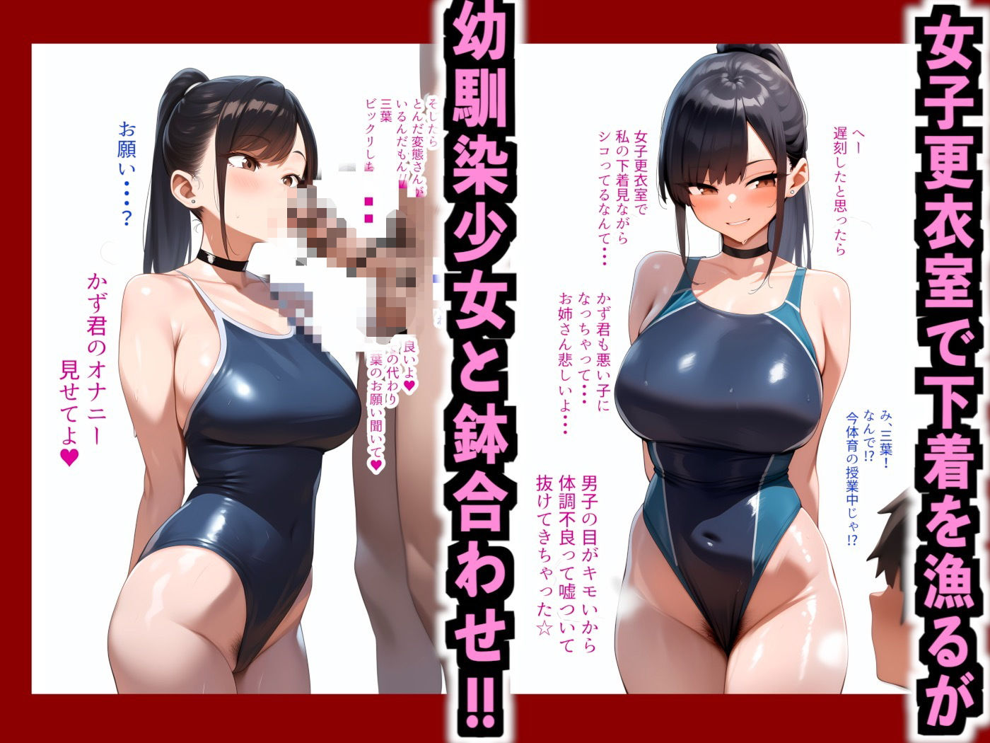 巨乳JKの下着を漁ってたら俺のことが大好きだと判明しイチャラブセ●クス - サンプル画像 3
