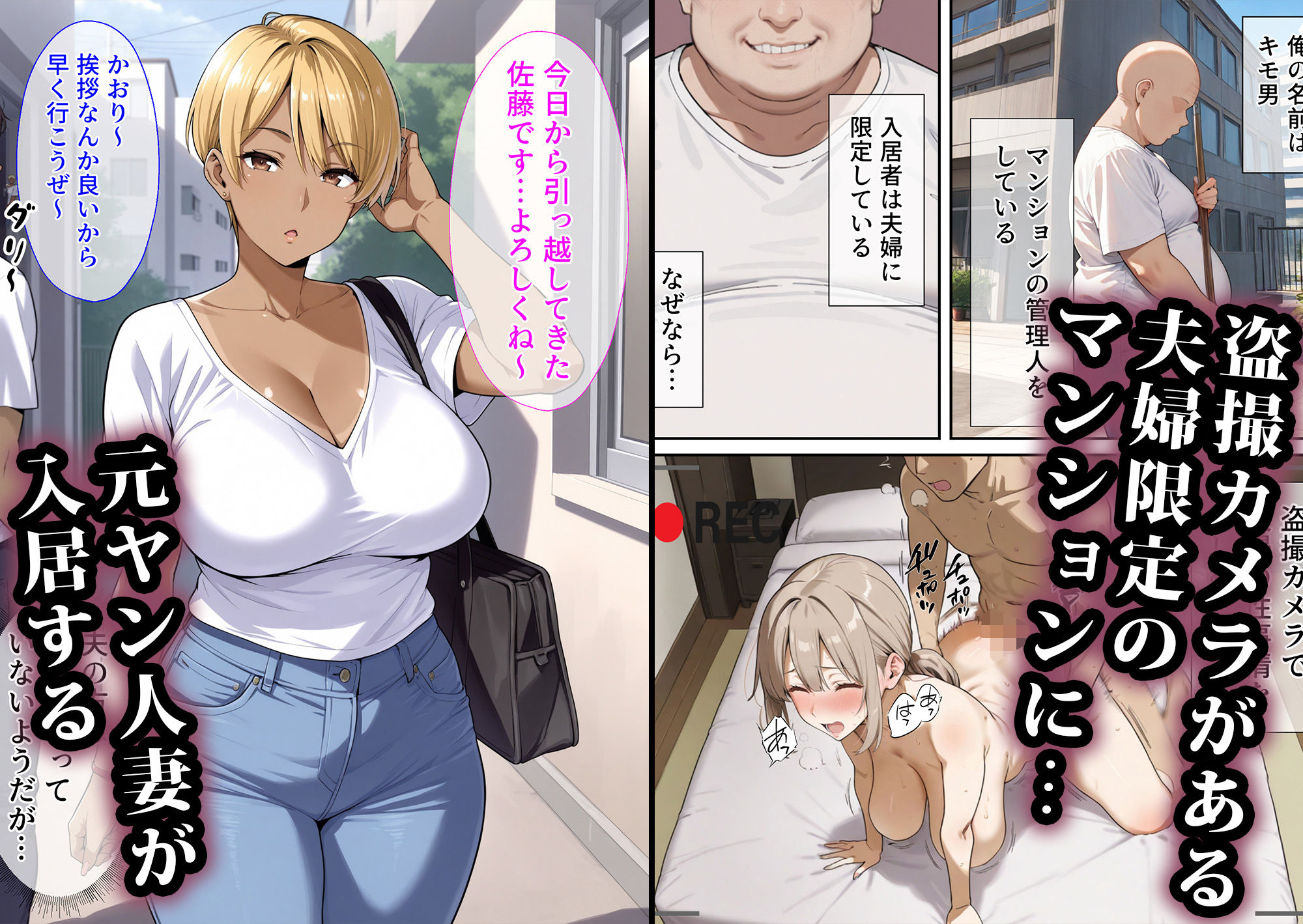 寝取られマンション〜元ヤン人妻編 - サンプル画像 1