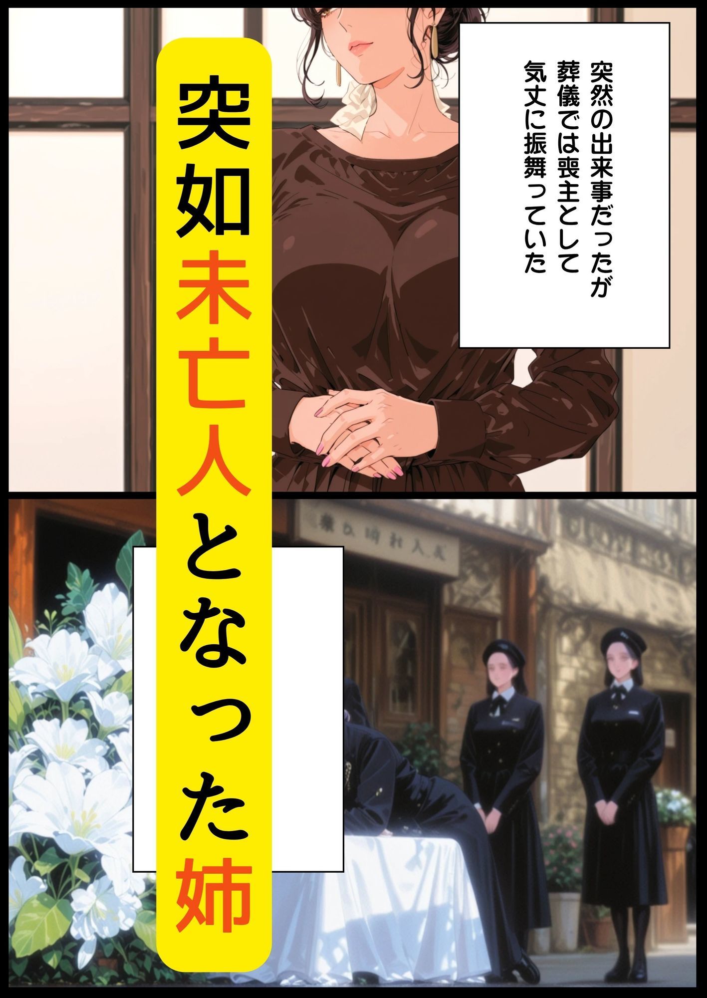 未亡人の姉に迫られた弟は - サンプル画像 1