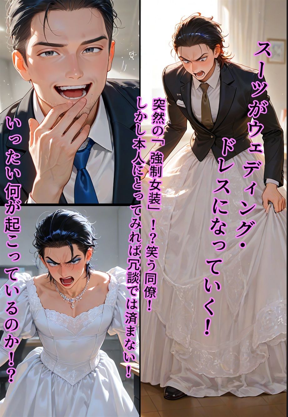 バージン・オフィス  〜職場の男たちが、全員ウェディングドレスの処女になった日〜 - サンプル画像 3
