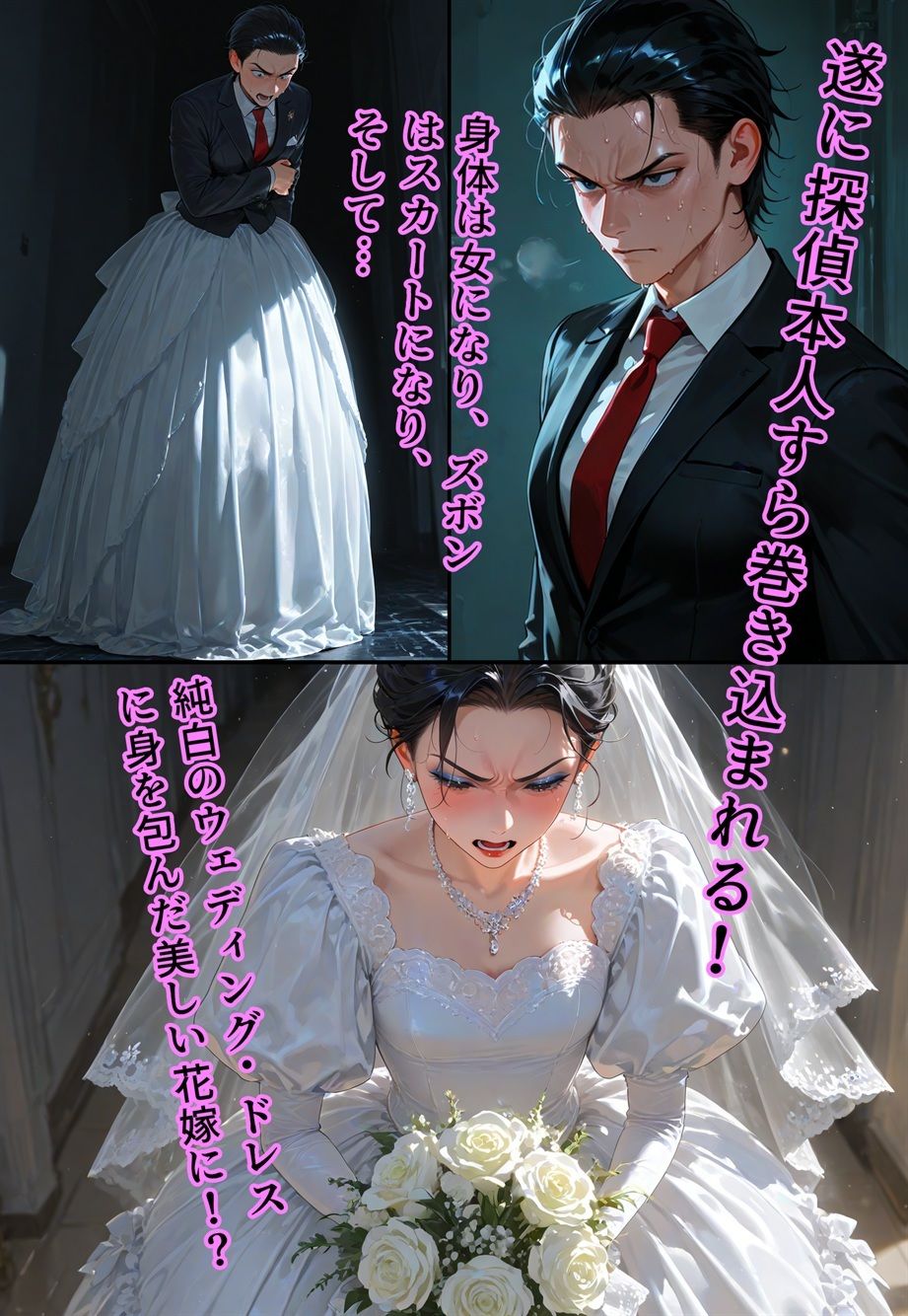 バージン・オフィス  〜職場の男たちが、全員ウェディングドレスの処女になった日〜 - サンプル画像 7