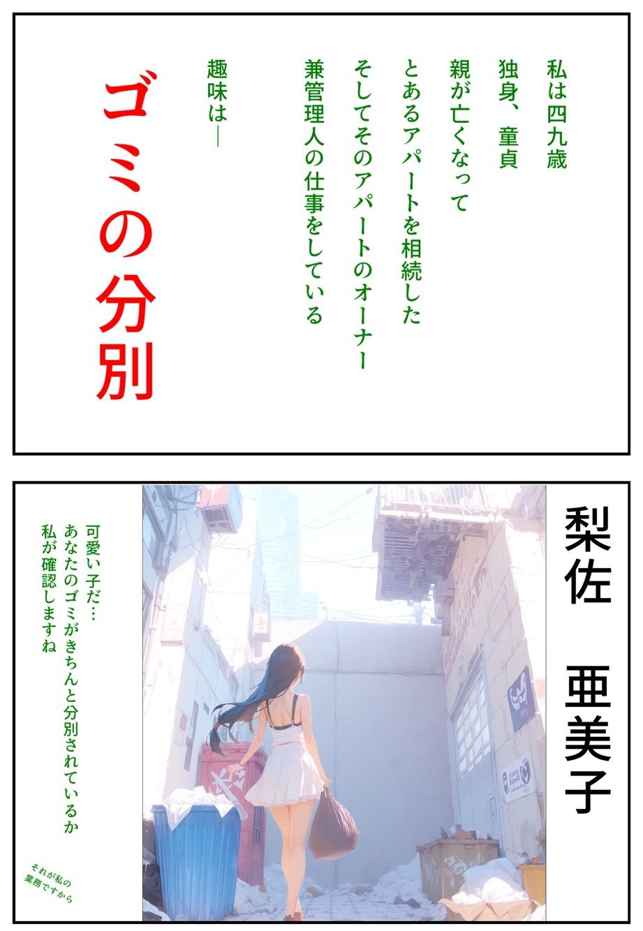 隣に可愛い子が引っ越して来たからゴミをあさってみた結果 梨佐亜美子編 - サンプル画像 5