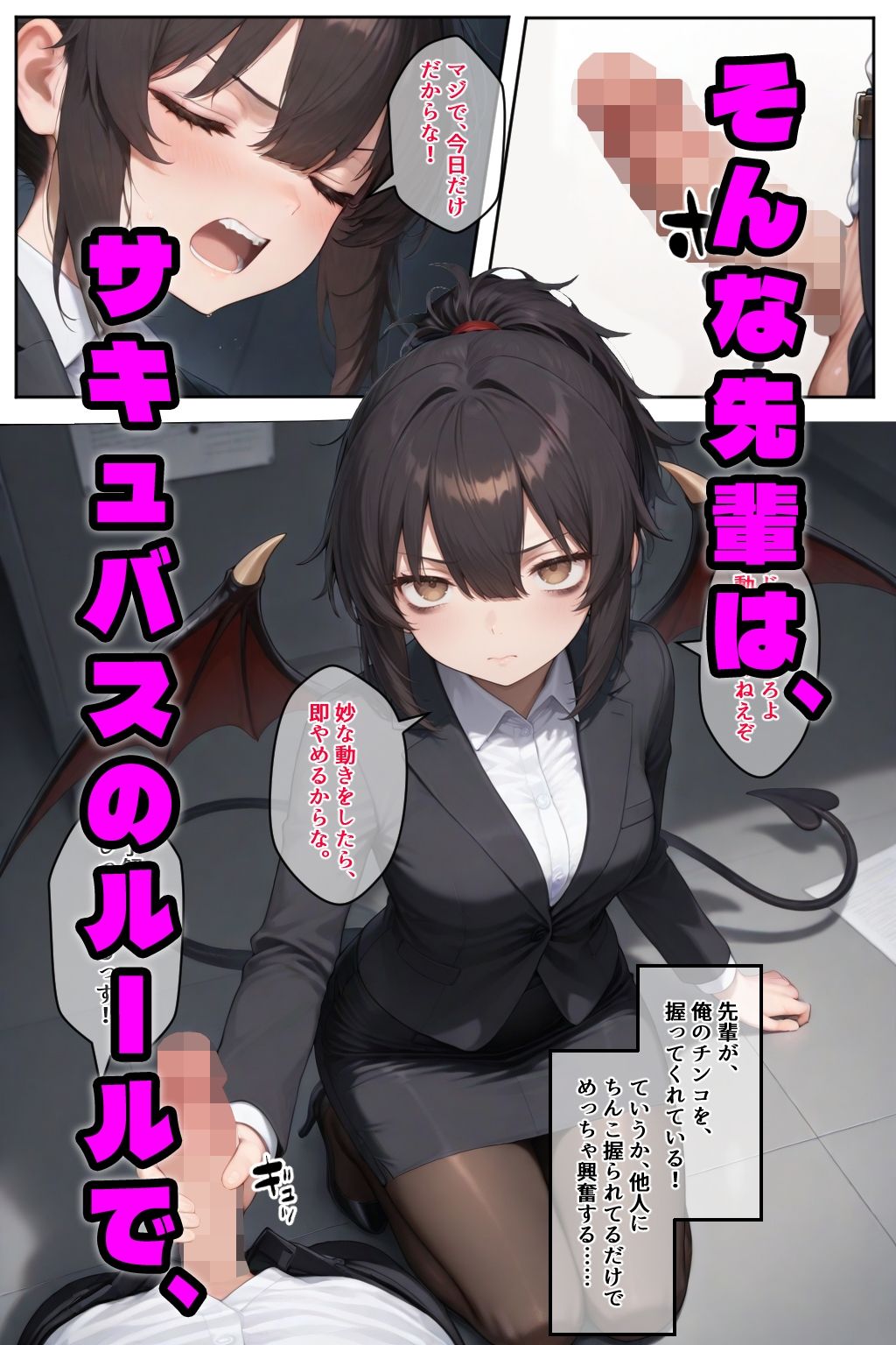 サキュバス先輩は断れない - サンプル画像 3