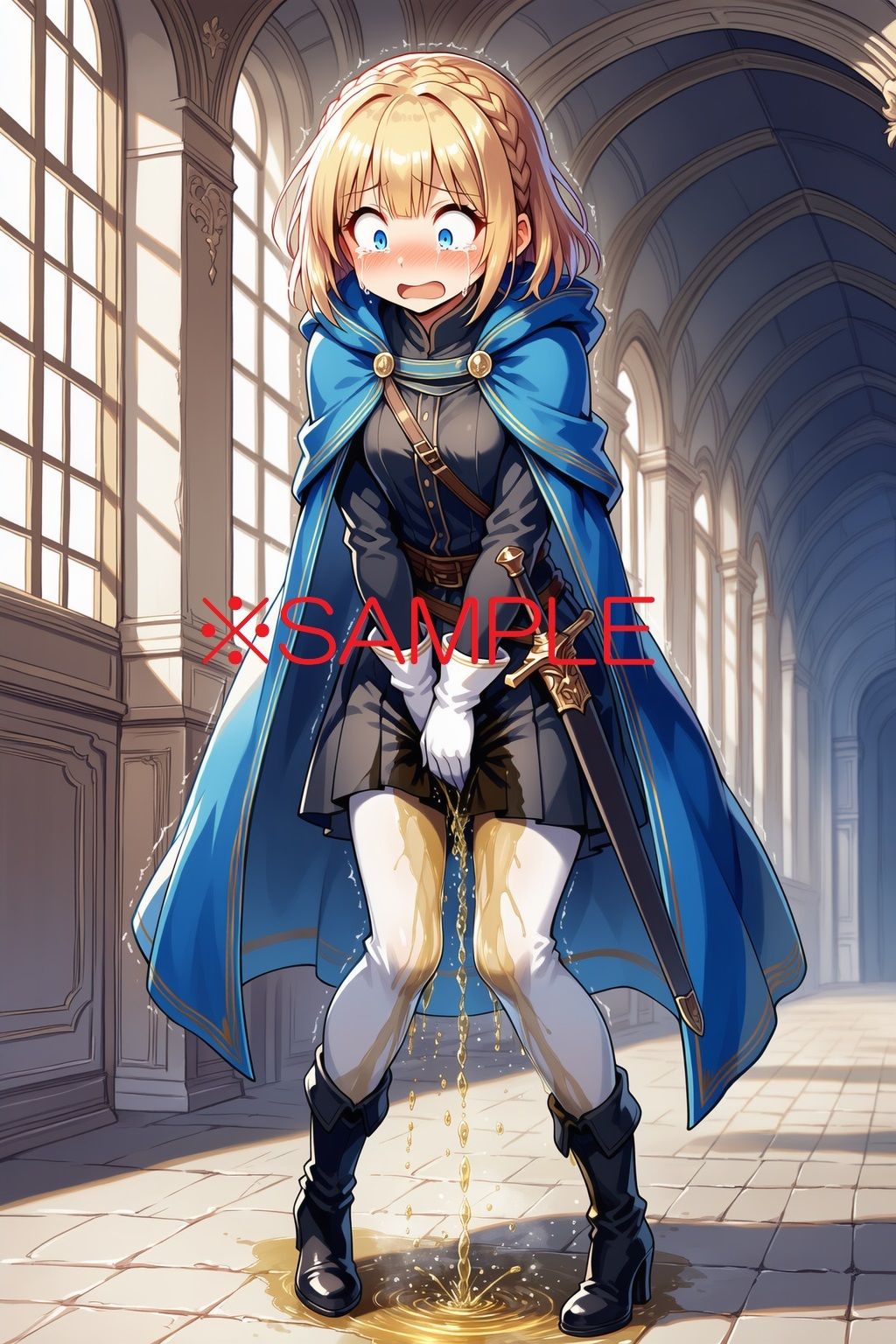 【AIイラスト＋少しSS】貴族令嬢フランの黄金溢れる人生の始まり - サンプル画像 1