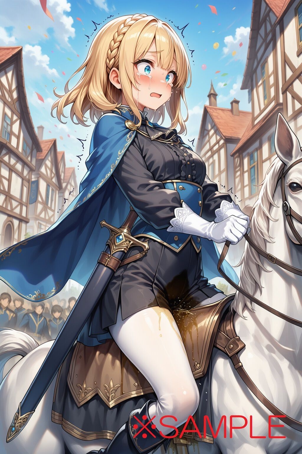 【AIイラスト＋少しSS】貴族令嬢フランの黄金溢れる人生の始まり - サンプル画像 2