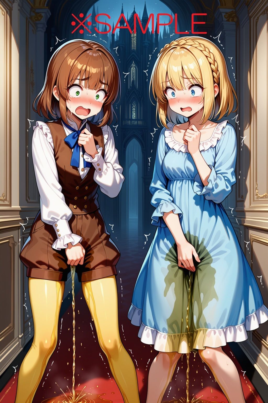 【AIイラスト＋少しSS】貴族令嬢フランの黄金溢れる人生の始まり - サンプル画像 5