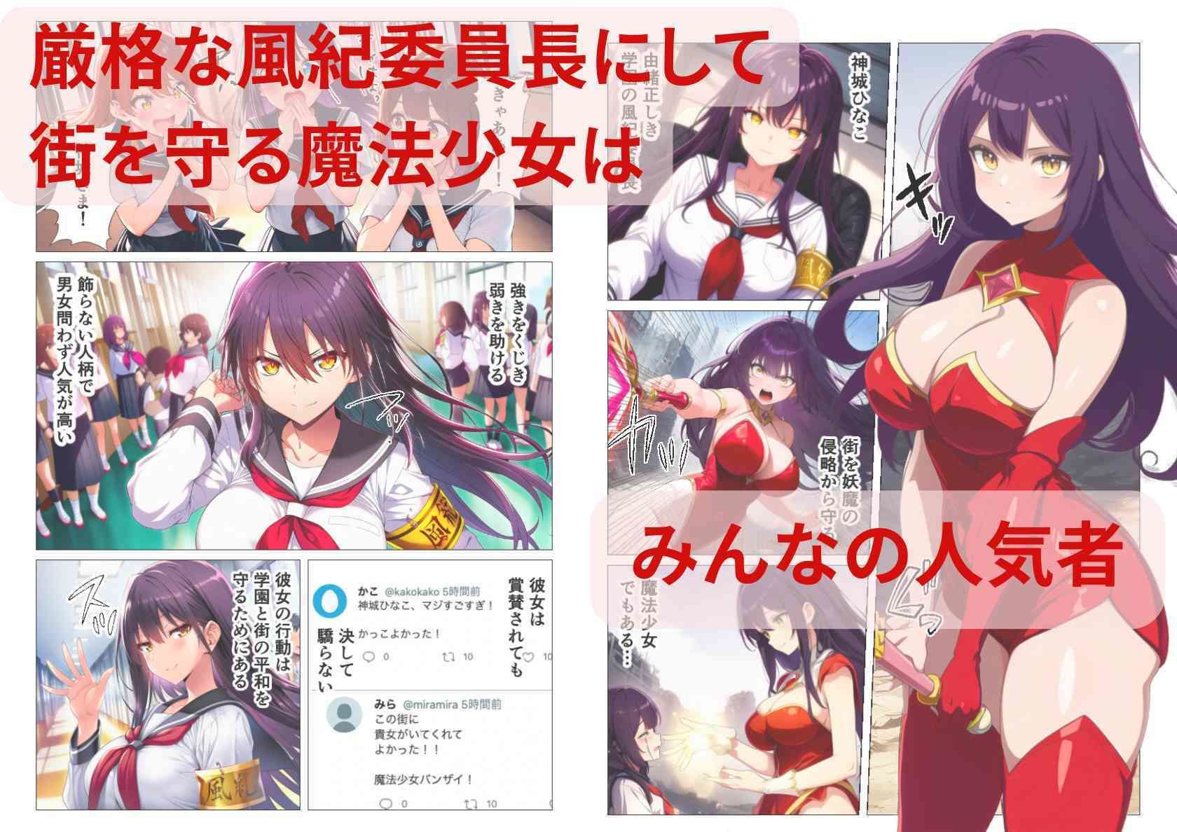 魔法少女、悪堕ち催淫配信！カメラの前で快楽調教される正義のヒロイン - サンプル画像 1