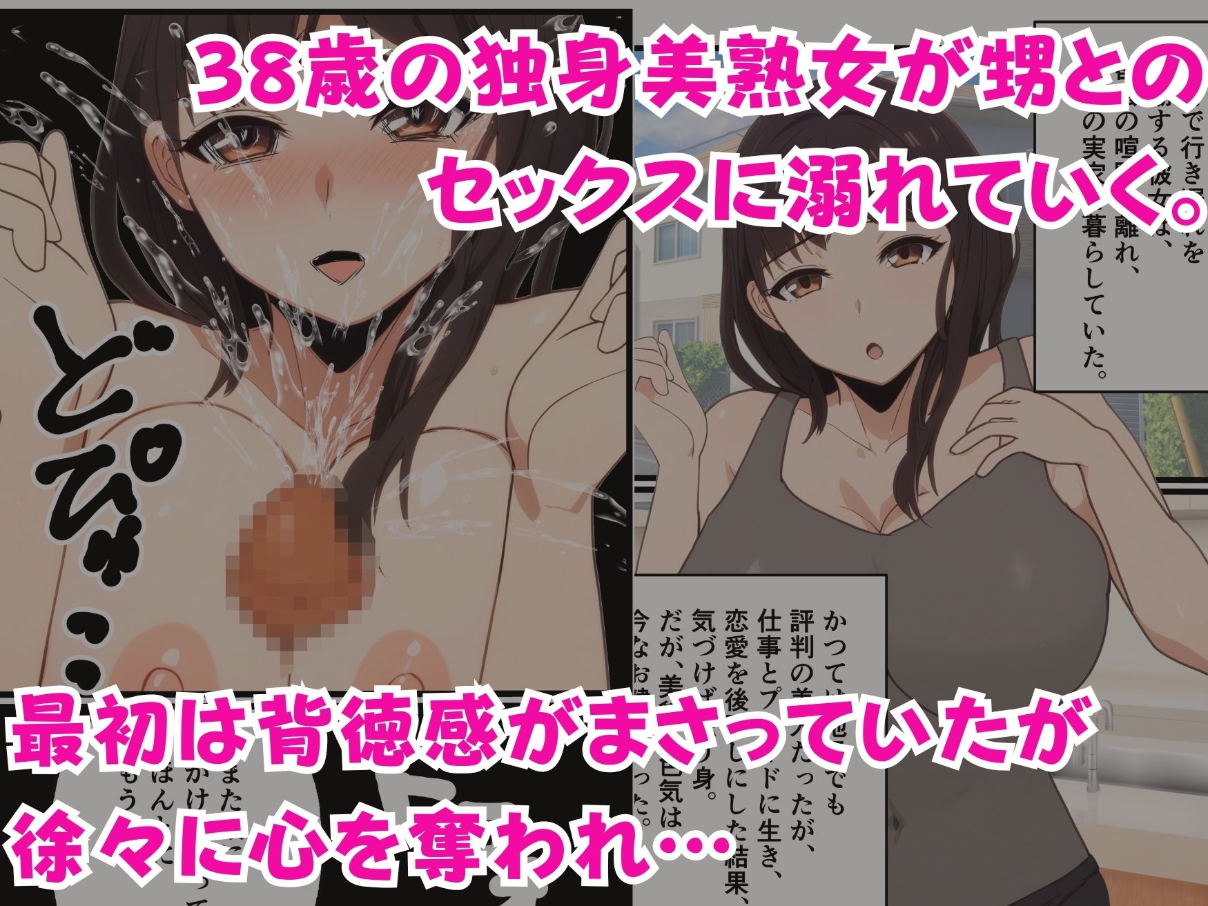 行き遅れ叔母さんが甥の懇願セックスに渋々応じたら - サンプル画像 1