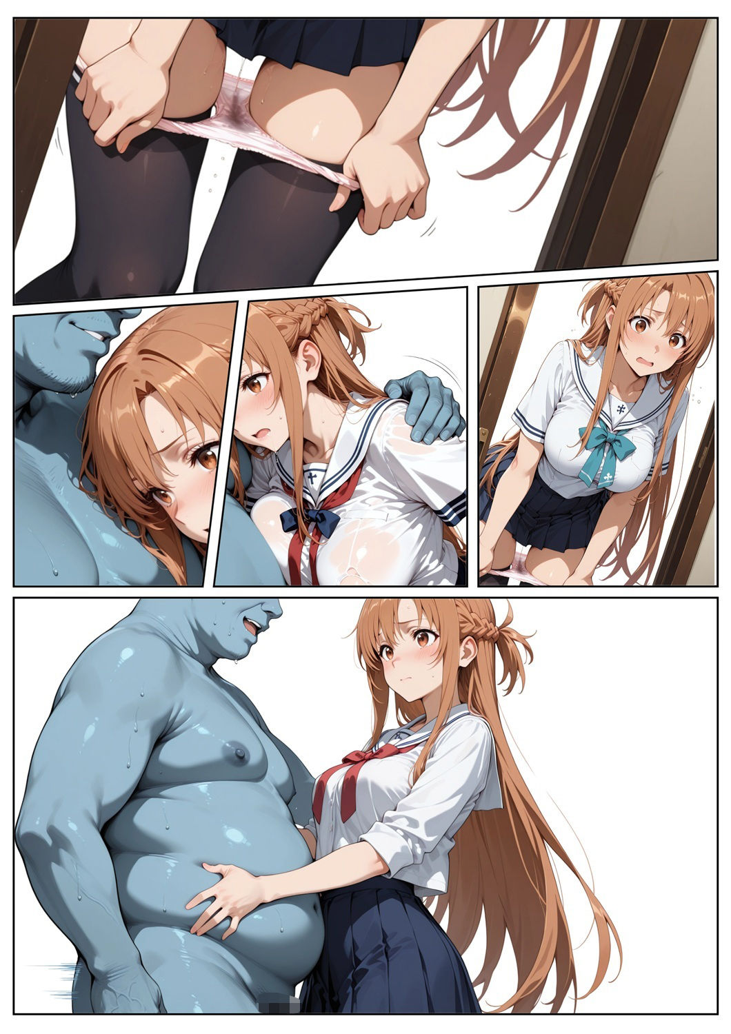 堕チル -堕ちるまで、おわらせてくれないヒロイン漫画- アスナ編 - サンプル画像 3