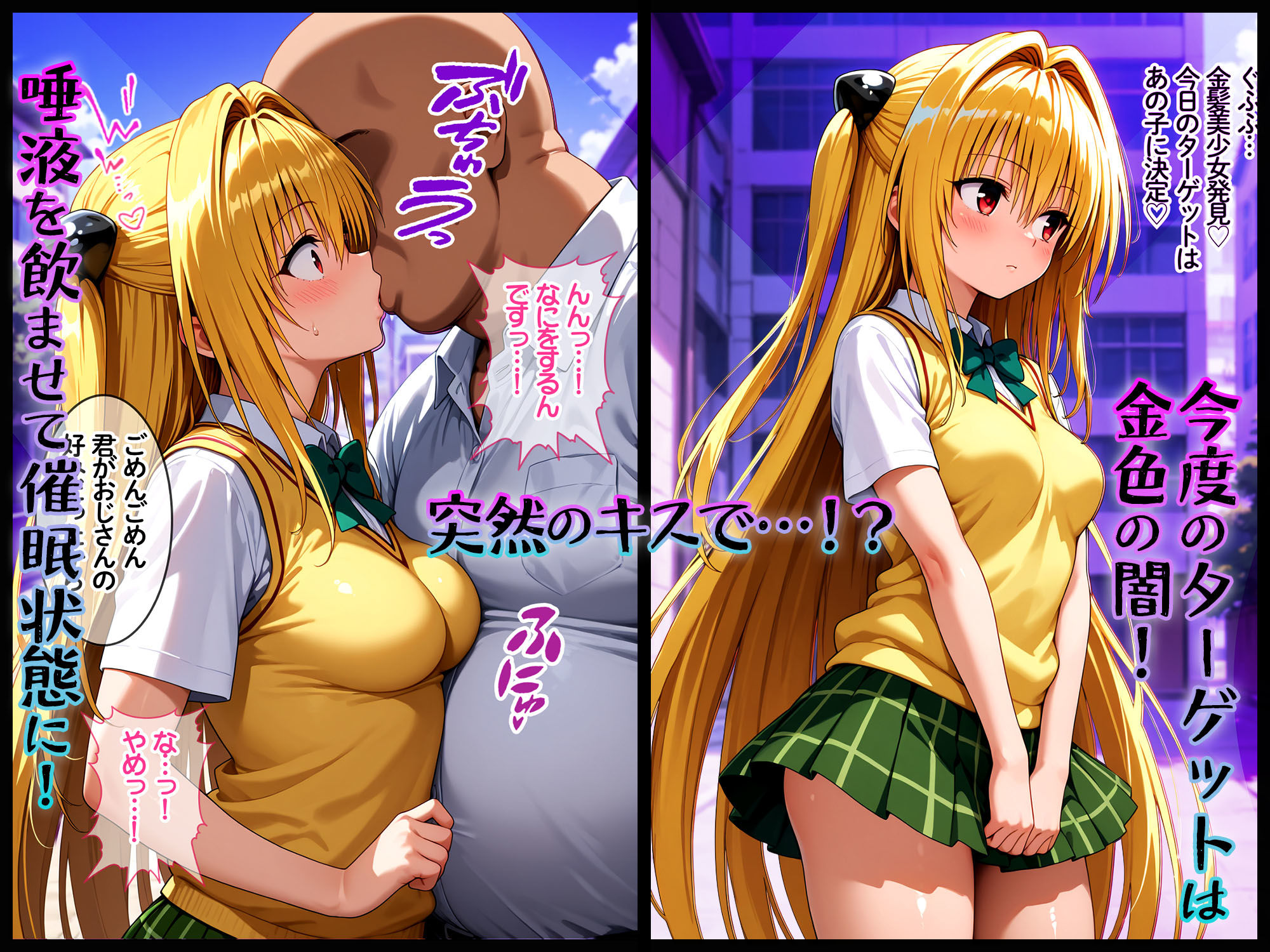 キスで催●！？変態おじさんに好き勝手されてヤミ完堕ち  〜前編〜 - サンプル画像 1