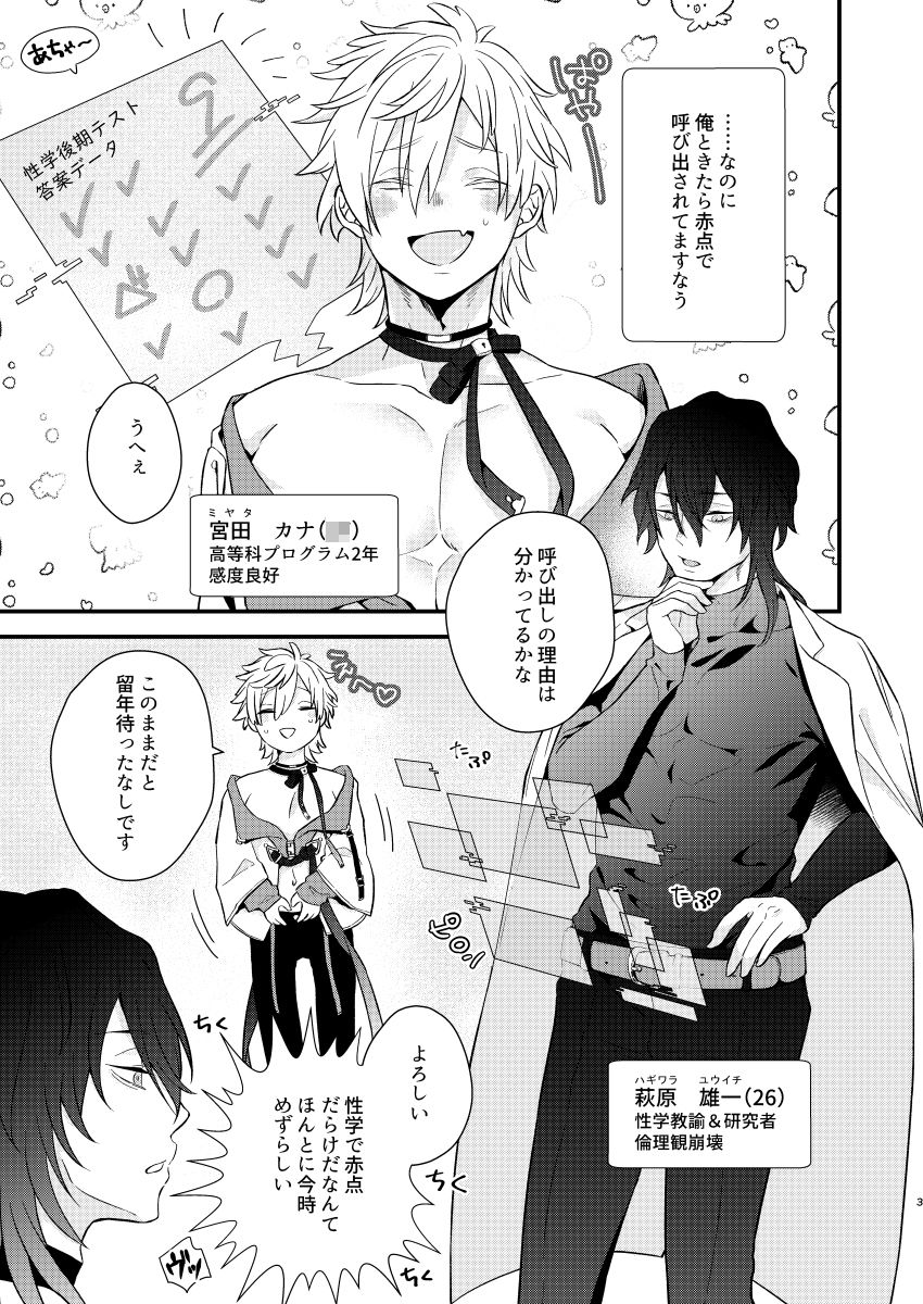 先生専用の実験台になる話。-はじまりは人工触手- - サンプル画像 2