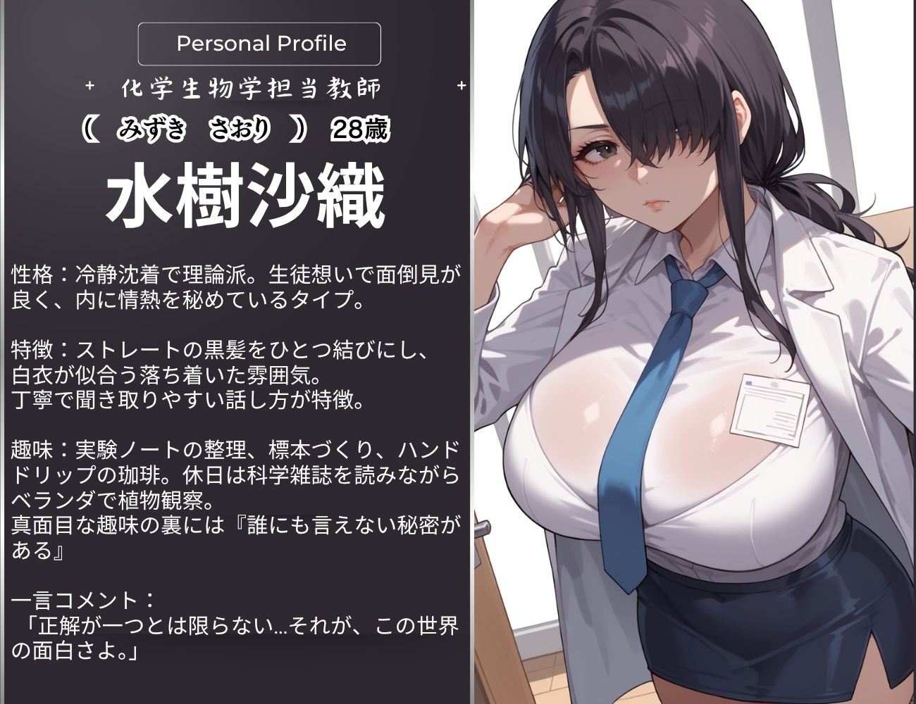 ずっと真面目だと思ってたあの先生が実はめちゃくちゃ変態女だった話。 - サンプル画像 1