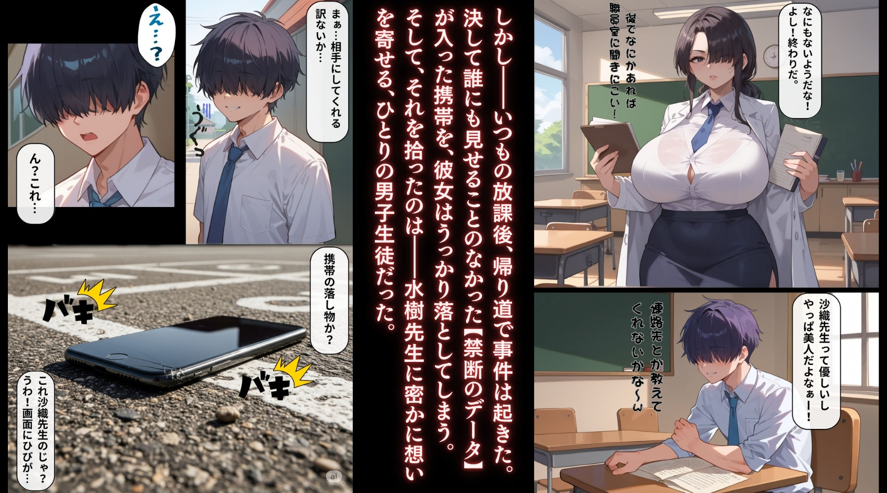 ずっと真面目だと思ってたあの先生が実はめちゃくちゃ変態女だった話。 - サンプル画像 5