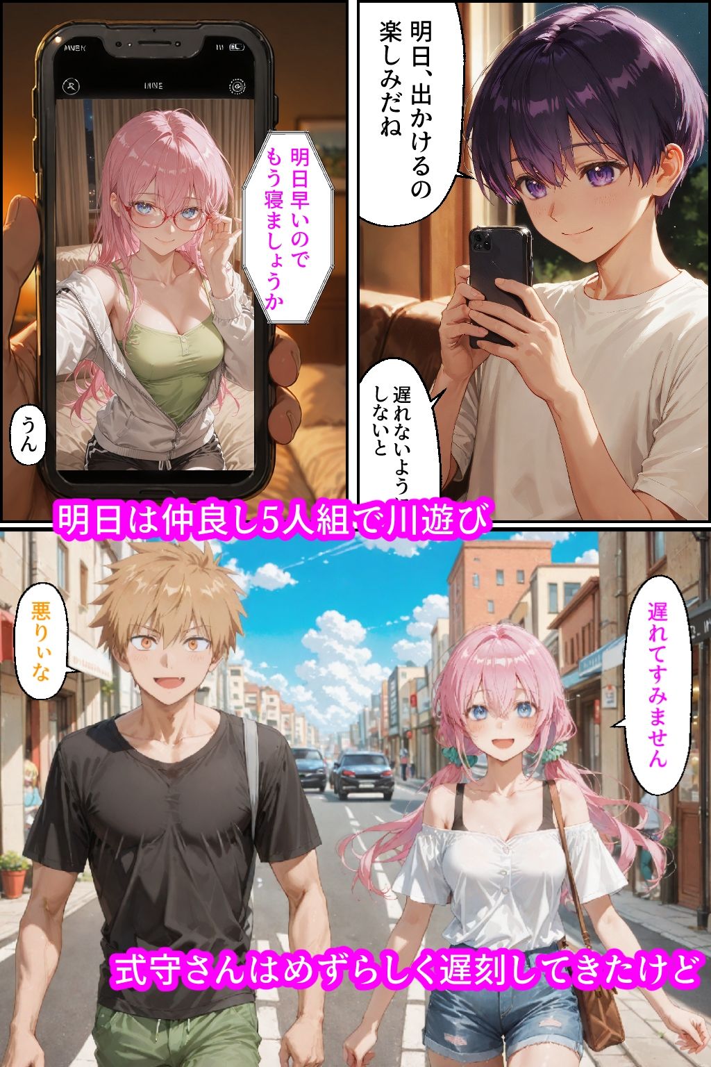 可愛いだけにされちゃう式守さん3（川遊びの日の式守さん） - サンプル画像 1