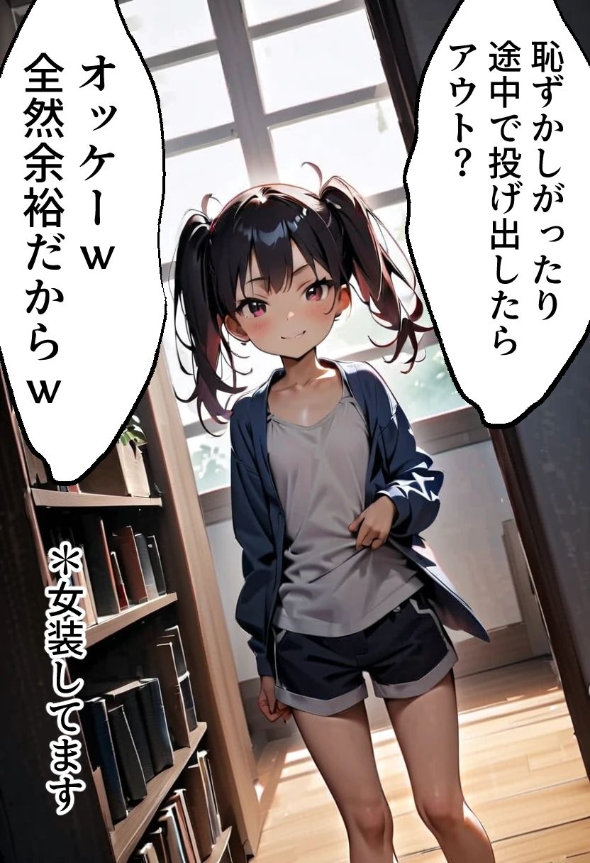 足刈がイク！  女装男の娘・ツインテール編 - サンプル画像 4