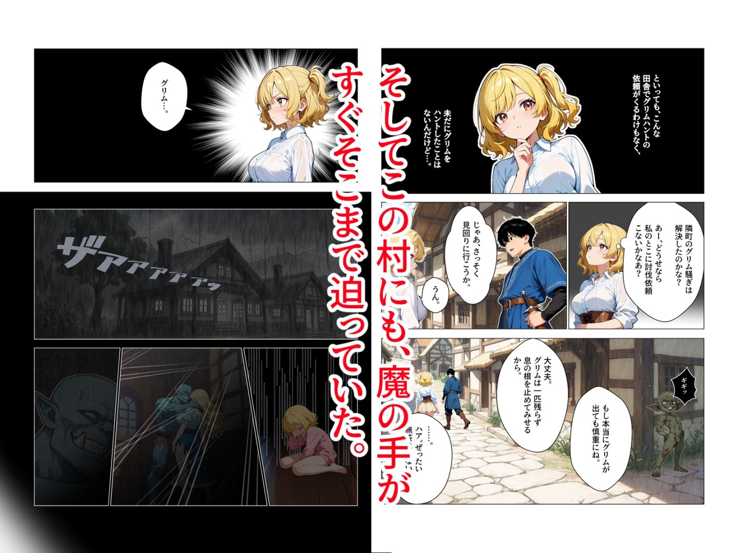 村娘ハンター、親の仇に犯●れて逝きまくり子づくりセックス - サンプル画像 2