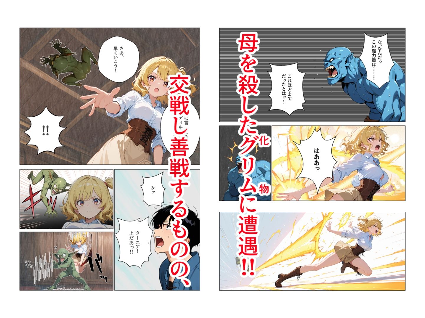 村娘ハンター、親の仇に犯●れて逝きまくり子づくりセックス - サンプル画像 3